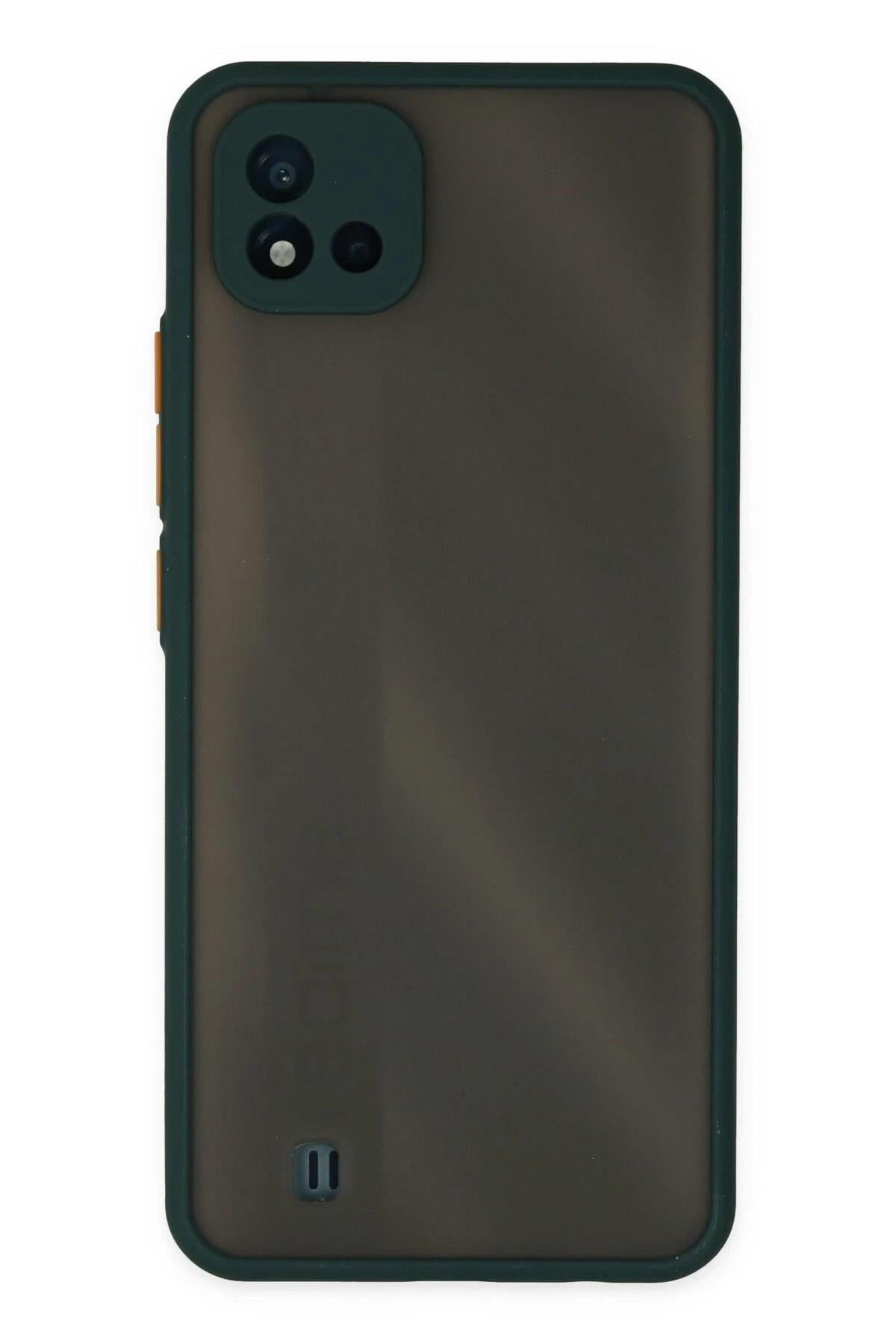 Mey İthalat®  Realme C11 2021 Kılıf Montreal Silikon Kapak - Yeşil