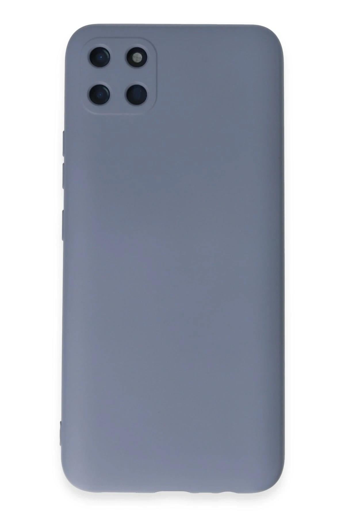 Mey İthalat®  Realme C11 Kılıf Nano içi Kadife Silikon - Gri