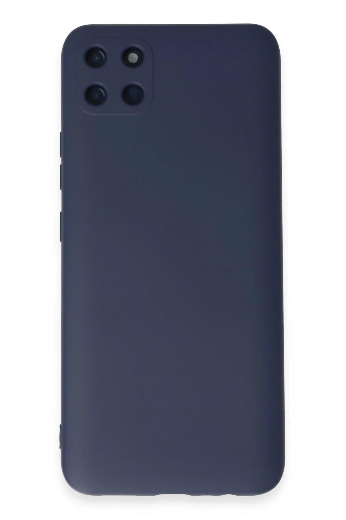Mey İthalat®  Realme C11 Kılıf Nano içi Kadife Silikon - Lacivert