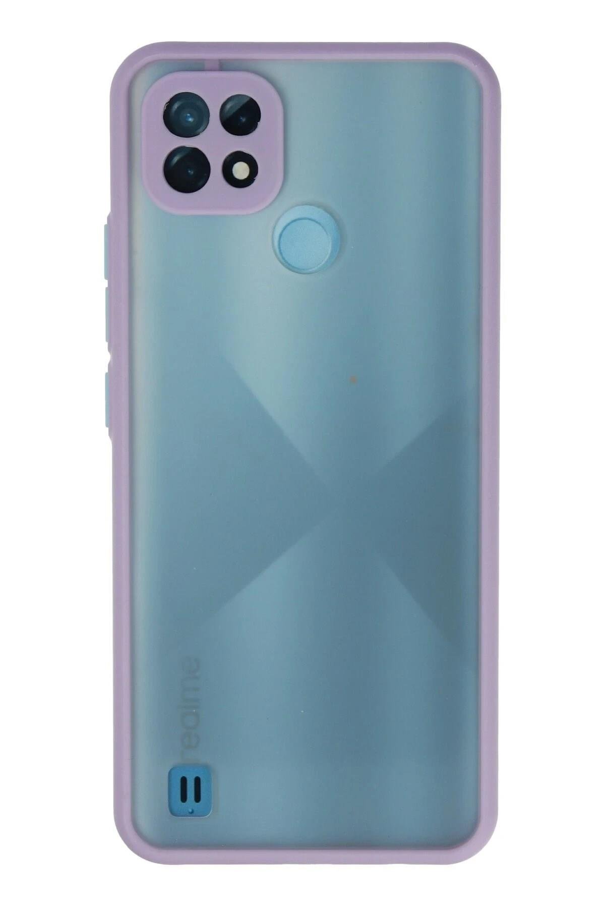 Mey İthalat®  Realme C21 Kılıf Montreal Silikon Kapak - Mor