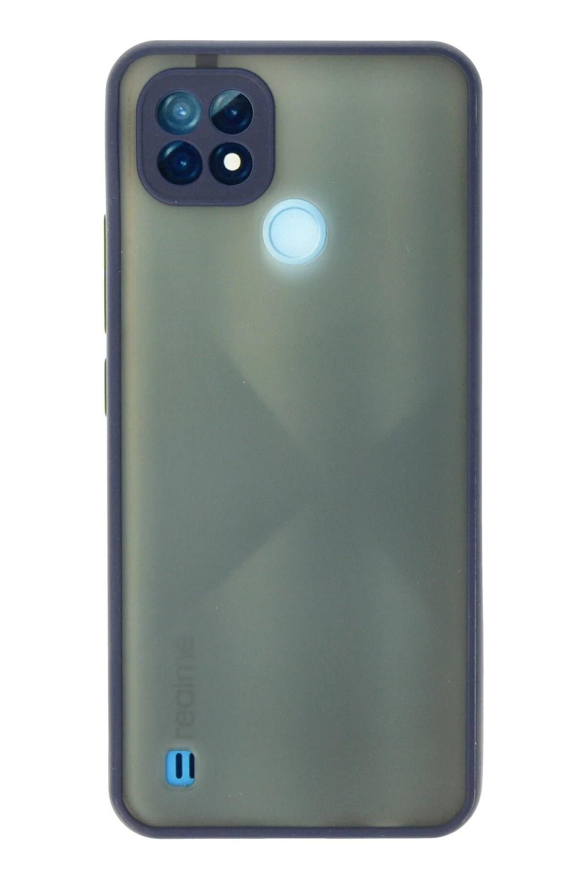 Mey İthalat®  Realme C21 Kılıf Montreal Silikon Kapak - Lacivert