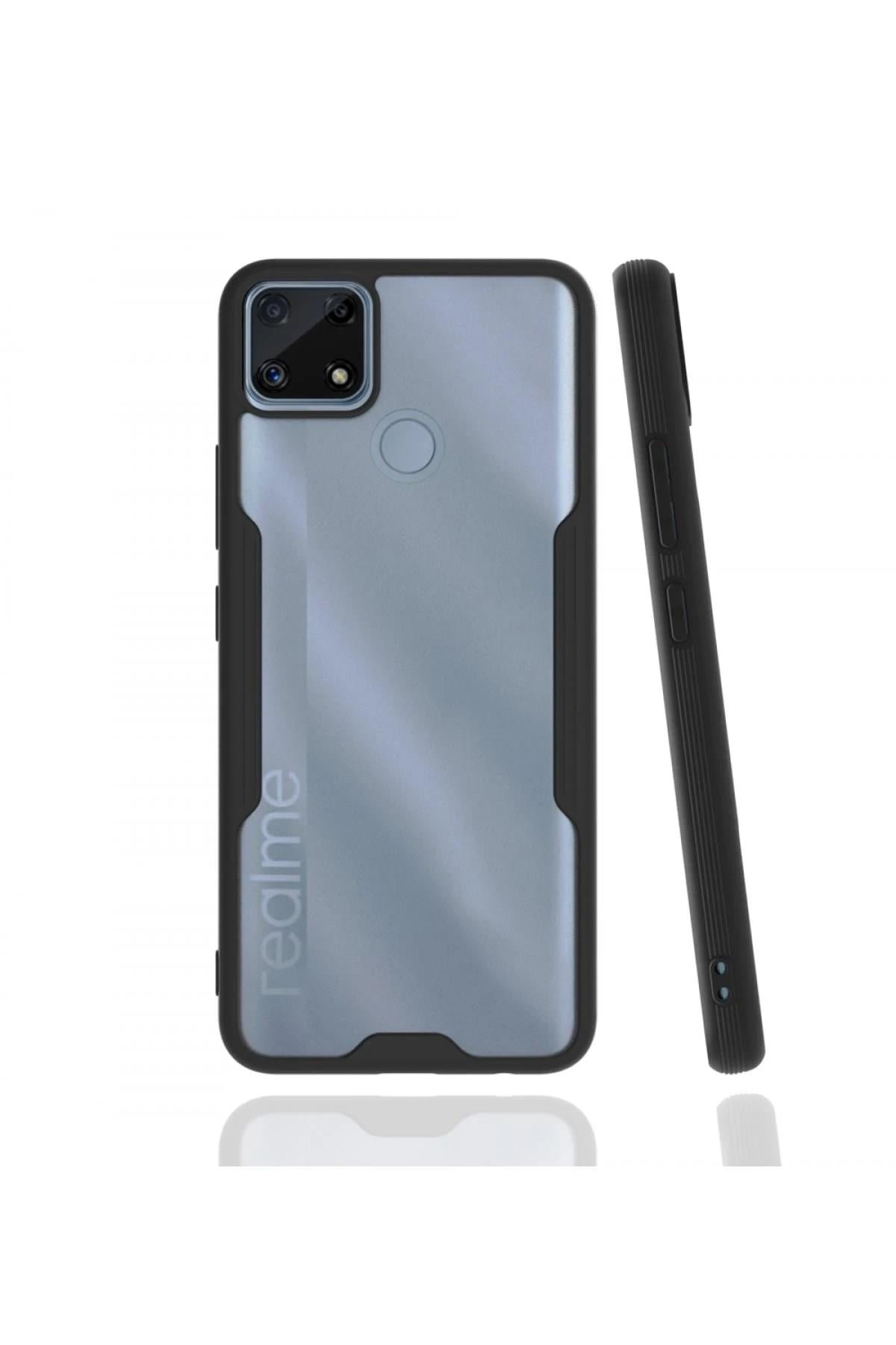 Mey İthalat®  Realme C25 Kılıf Platin Silikon - Siyah