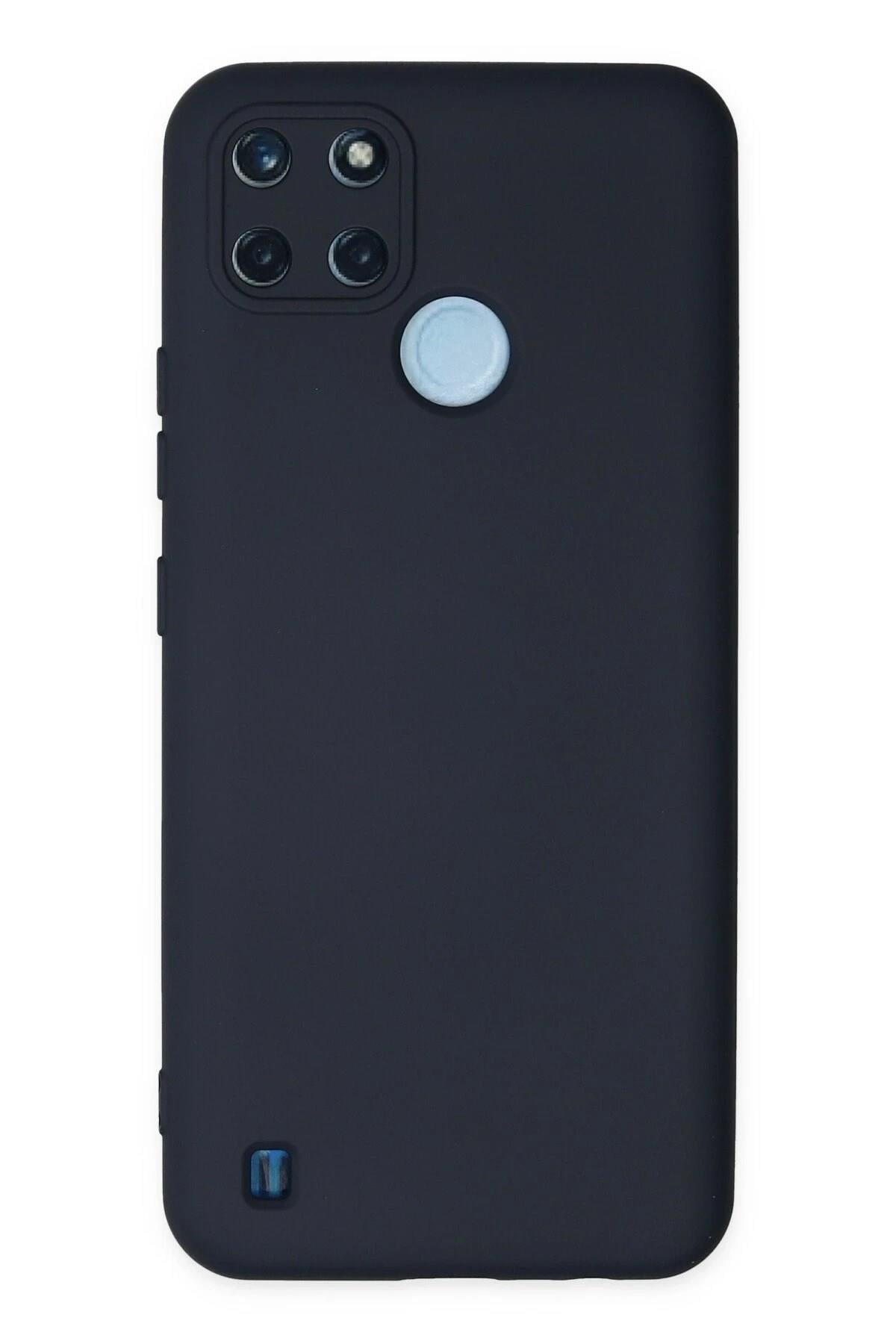 Mey İthalat®  Realme C25Y Kılıf Nano içi Kadife Silikon - Lacivert