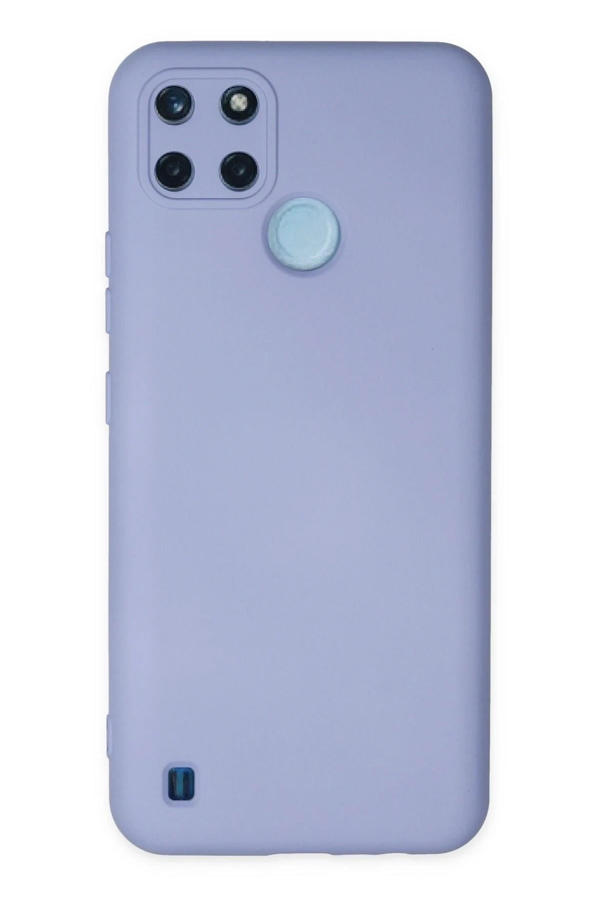 Mey İthalat®  Realme C25Y Kılıf Nano içi Kadife Silikon - Lila