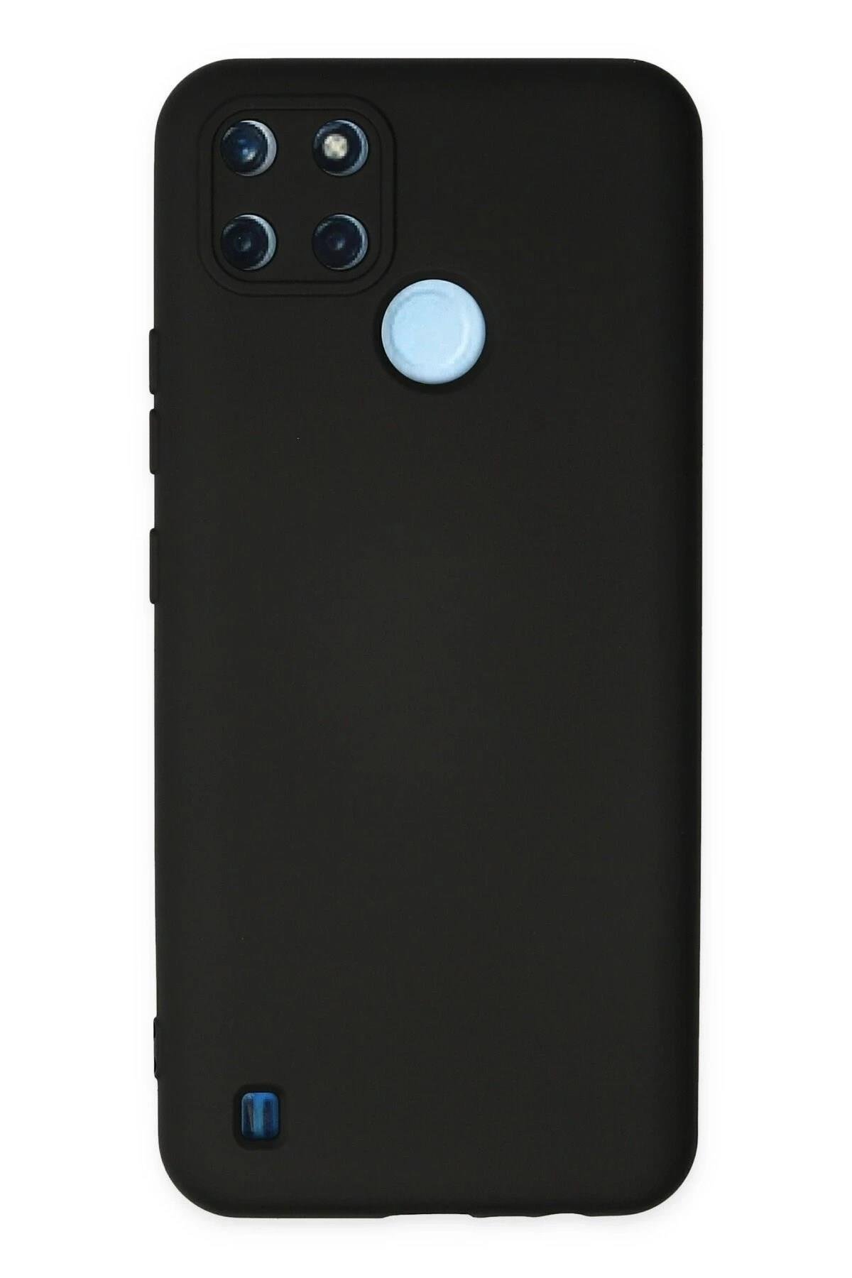 Mey İthalat®  Realme C25Y Kılıf Nano içi Kadife Silikon - Siyah