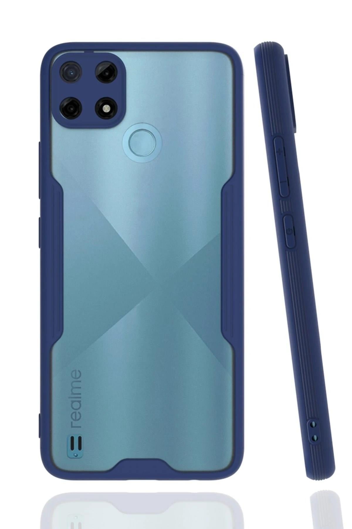 Mey İthalat®  Realme C25Y Kılıf Platin Silikon - Lacivert