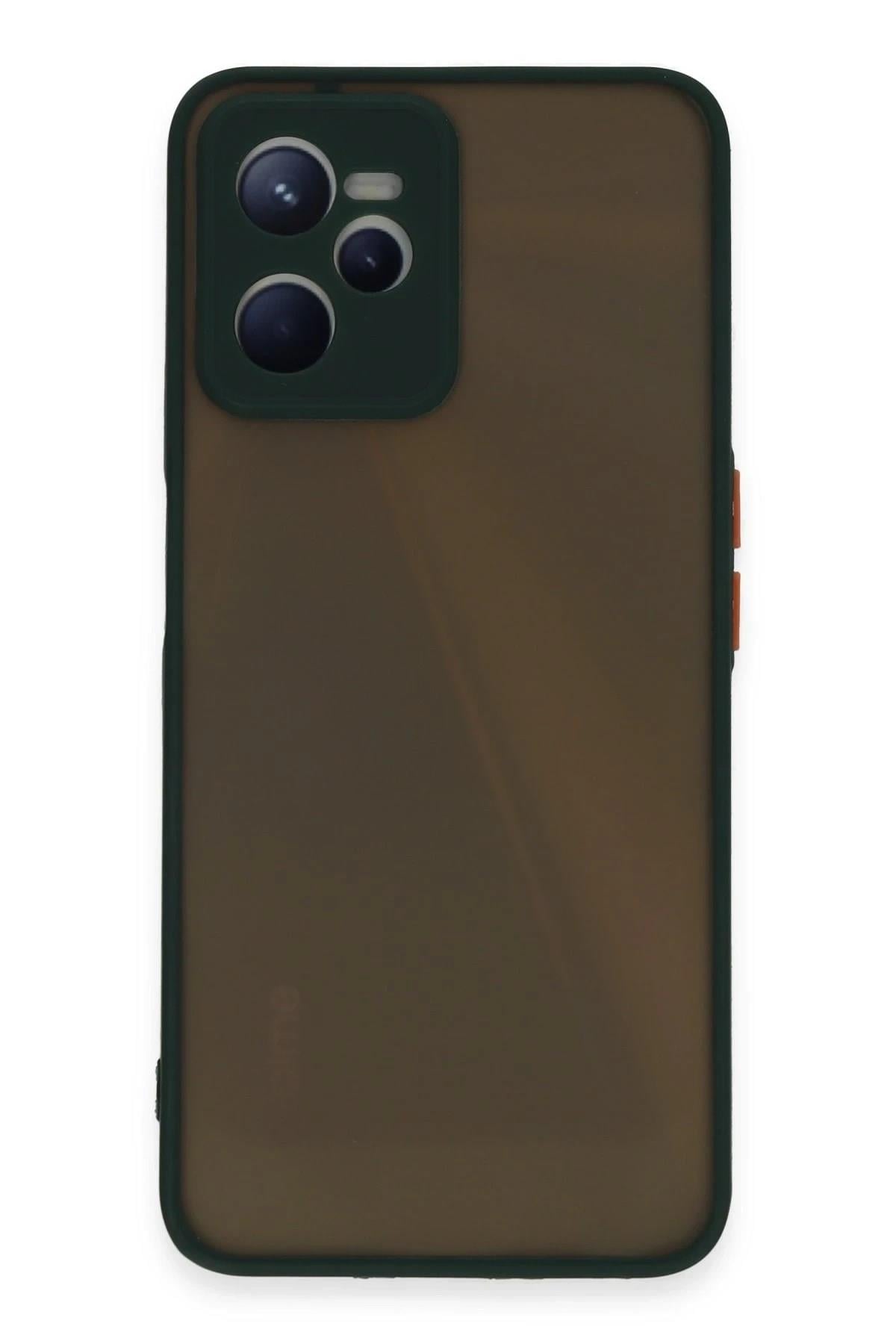 Mey İthalat®  Realme C35 Kılıf Montreal Silikon Kapak - Yeşil