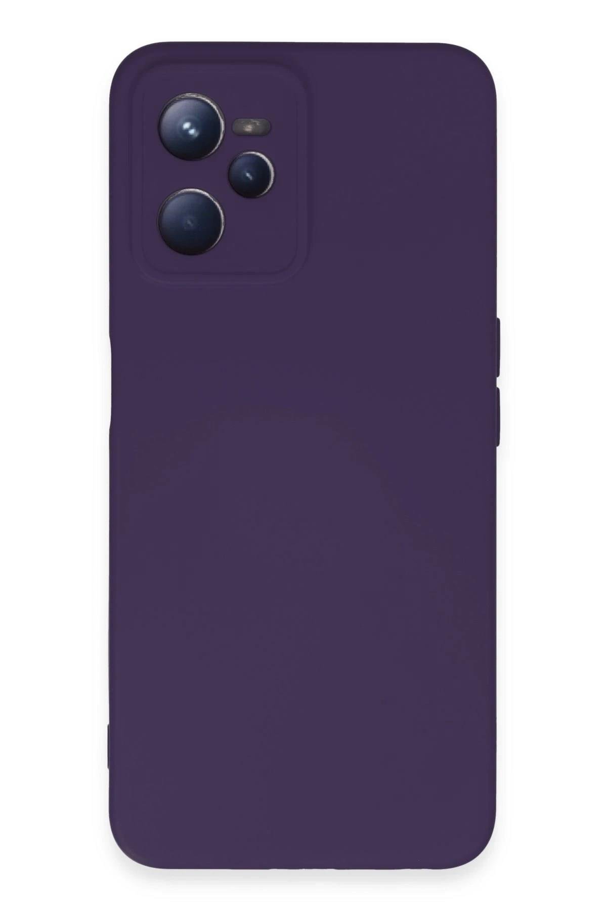 Mey İthalat®  Realme C35 Kılıf Nano içi Kadife Silikon - Mor
