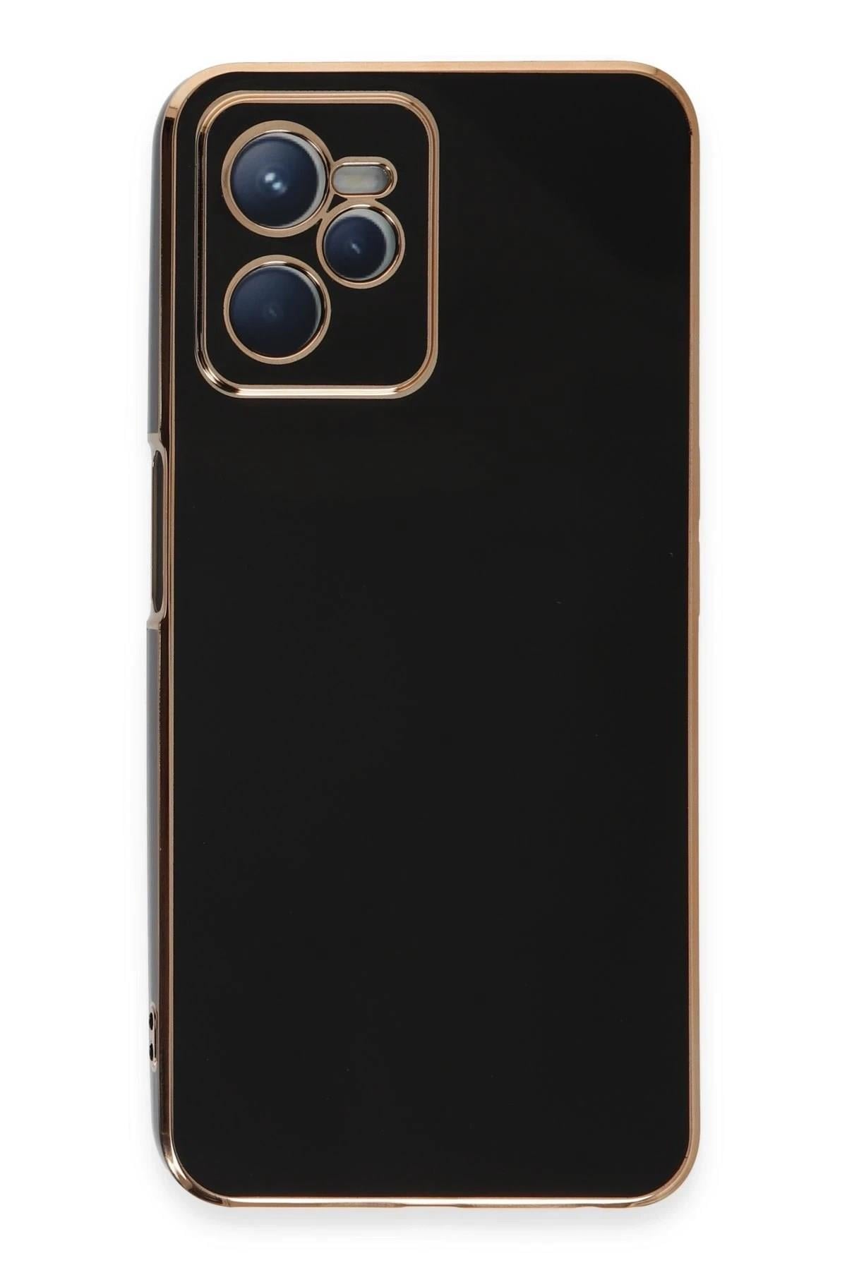 Mey İthalat®  Realme C35 Kılıf Volet Silikon - Siyah