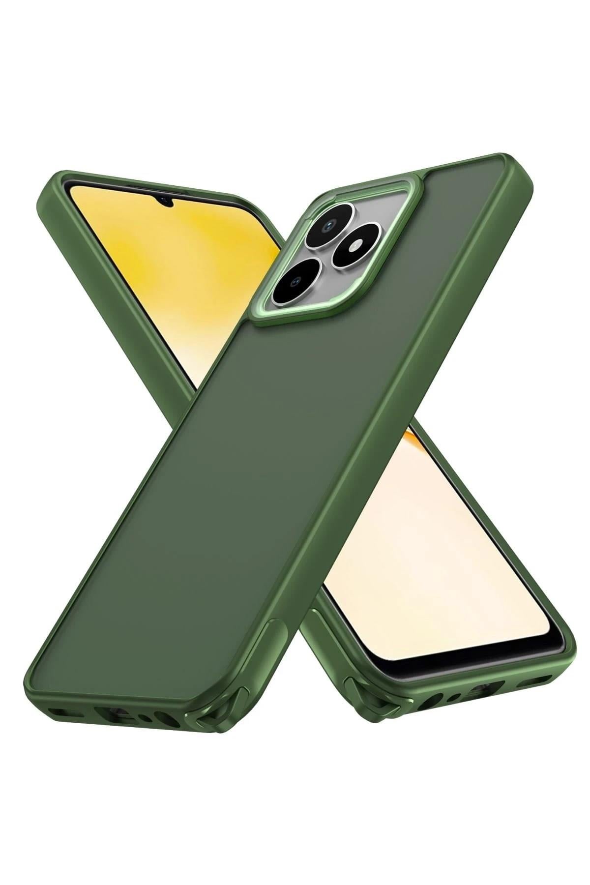 Mey İthalat®  Realme C53 Kılıf Elegant Kapak - Yeşil