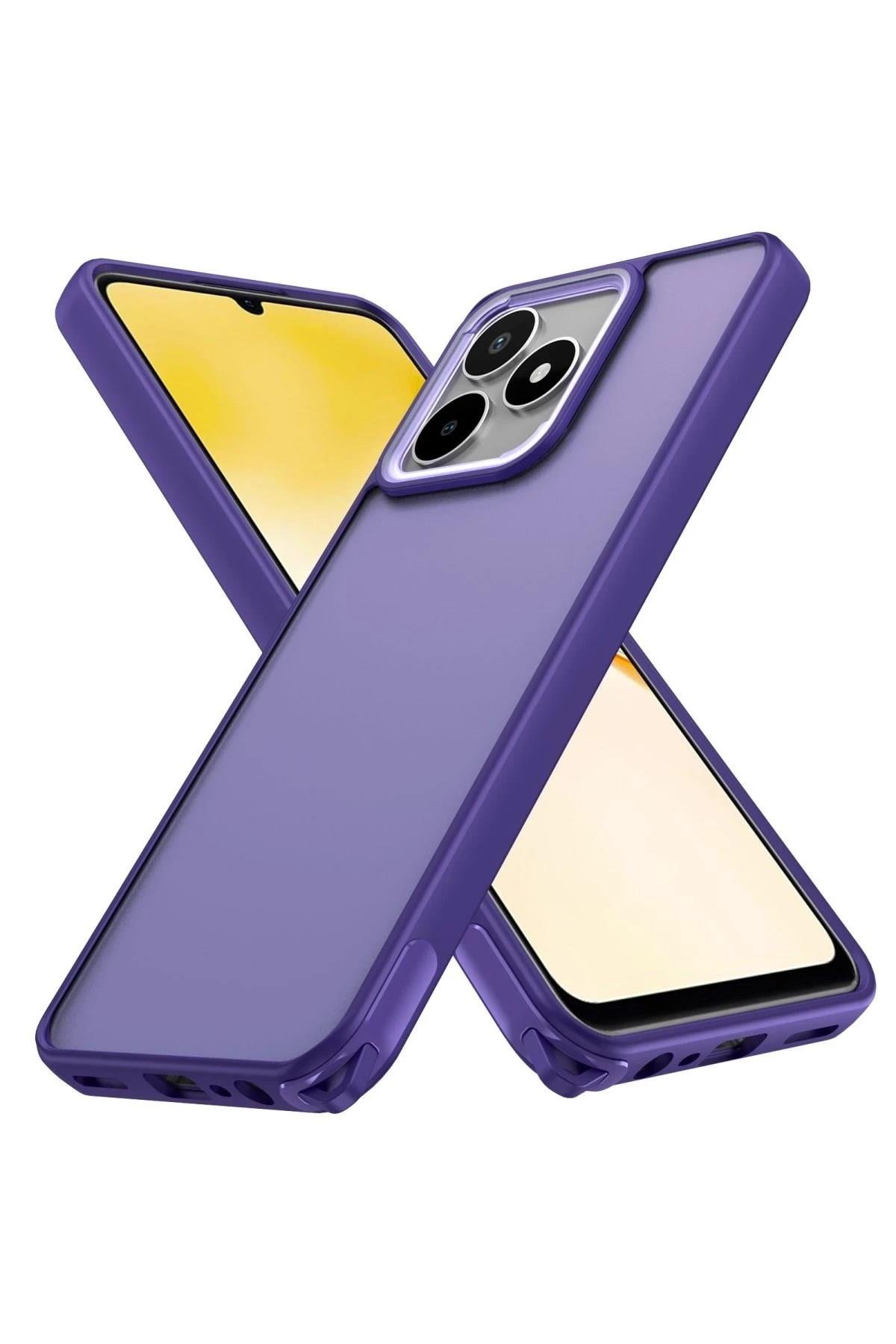 Mey İthalat®  Realme C53 Kılıf Elegant Kapak - Derin Mor