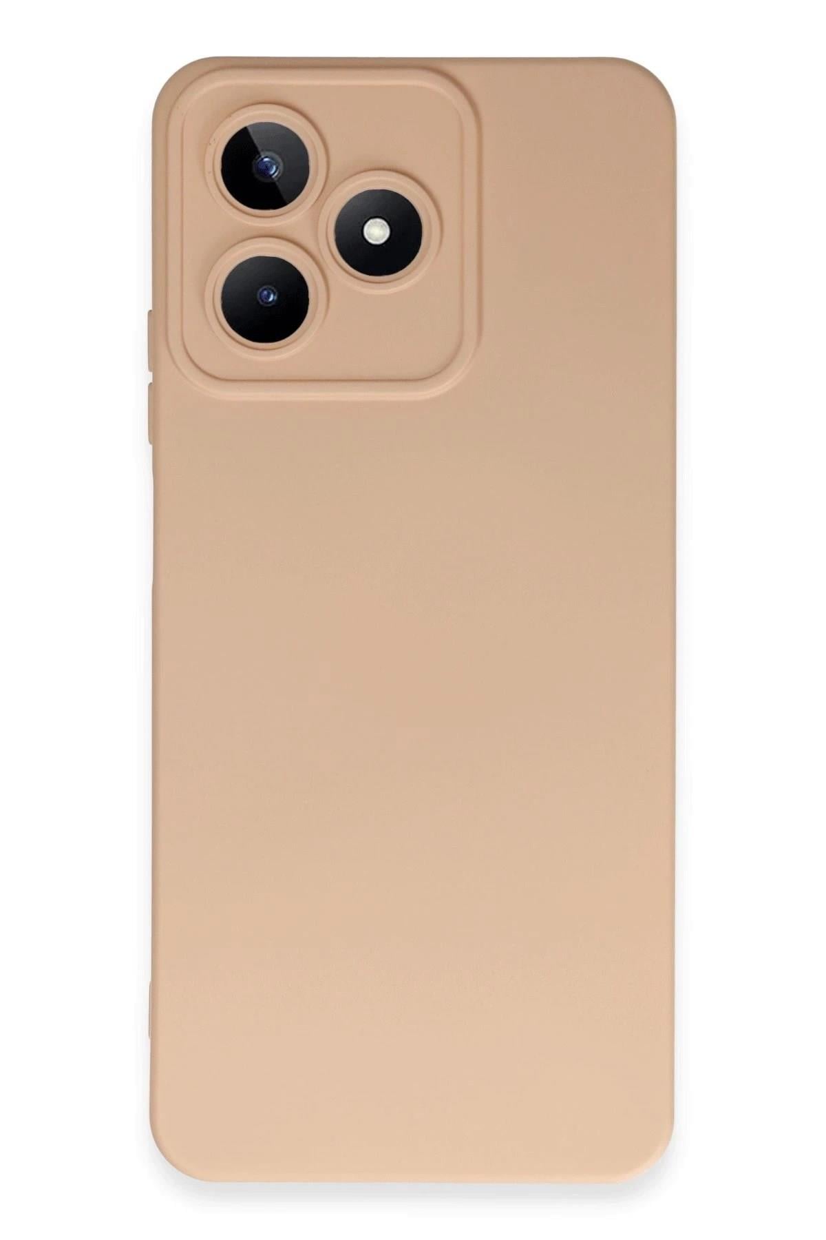Mey İthalat®  Realme C53 Kılıf Nano içi Kadife Silikon - Pudra