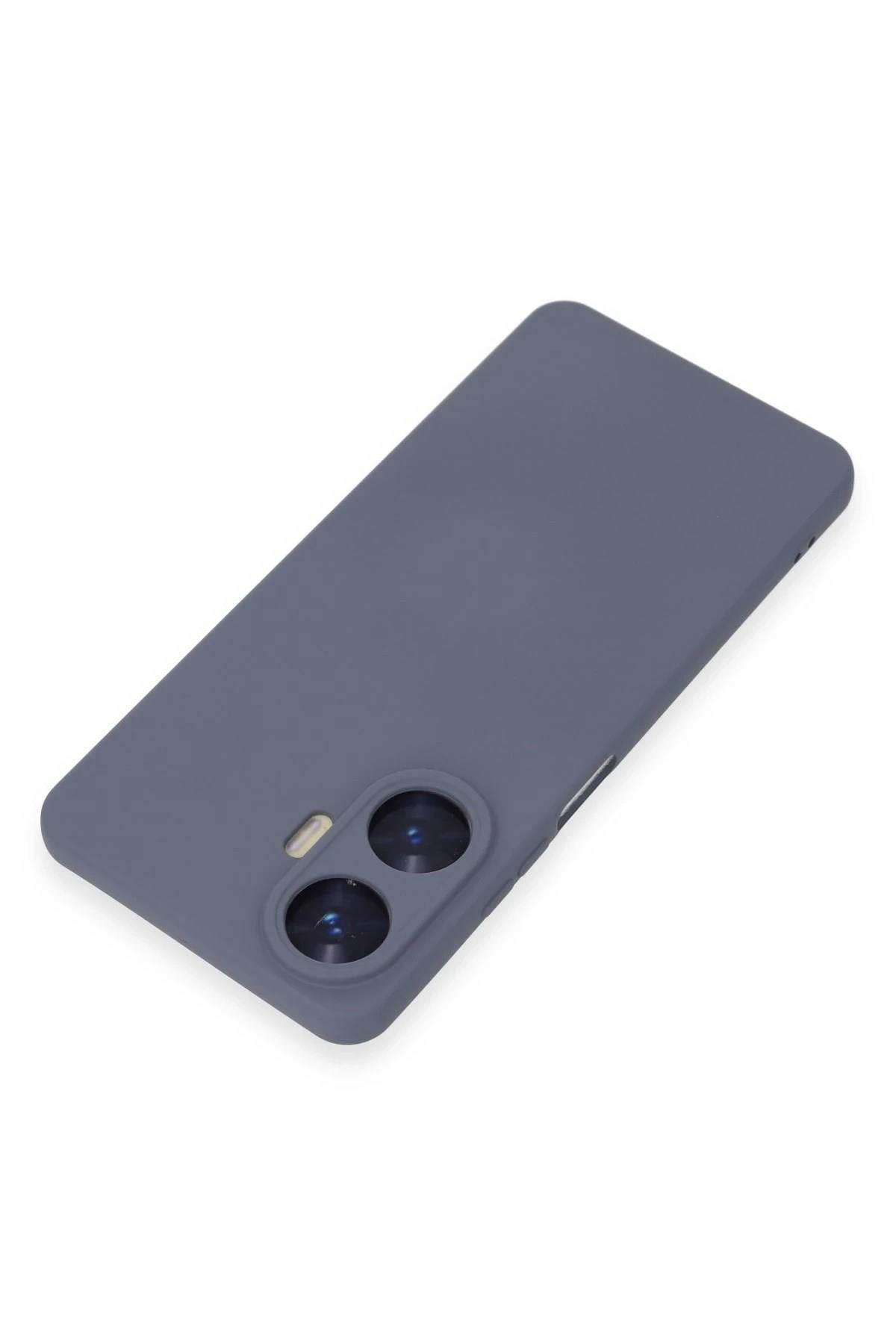 Mey İthalat®  Realme C55 Kılıf Nano içi Kadife Silikon - Gri