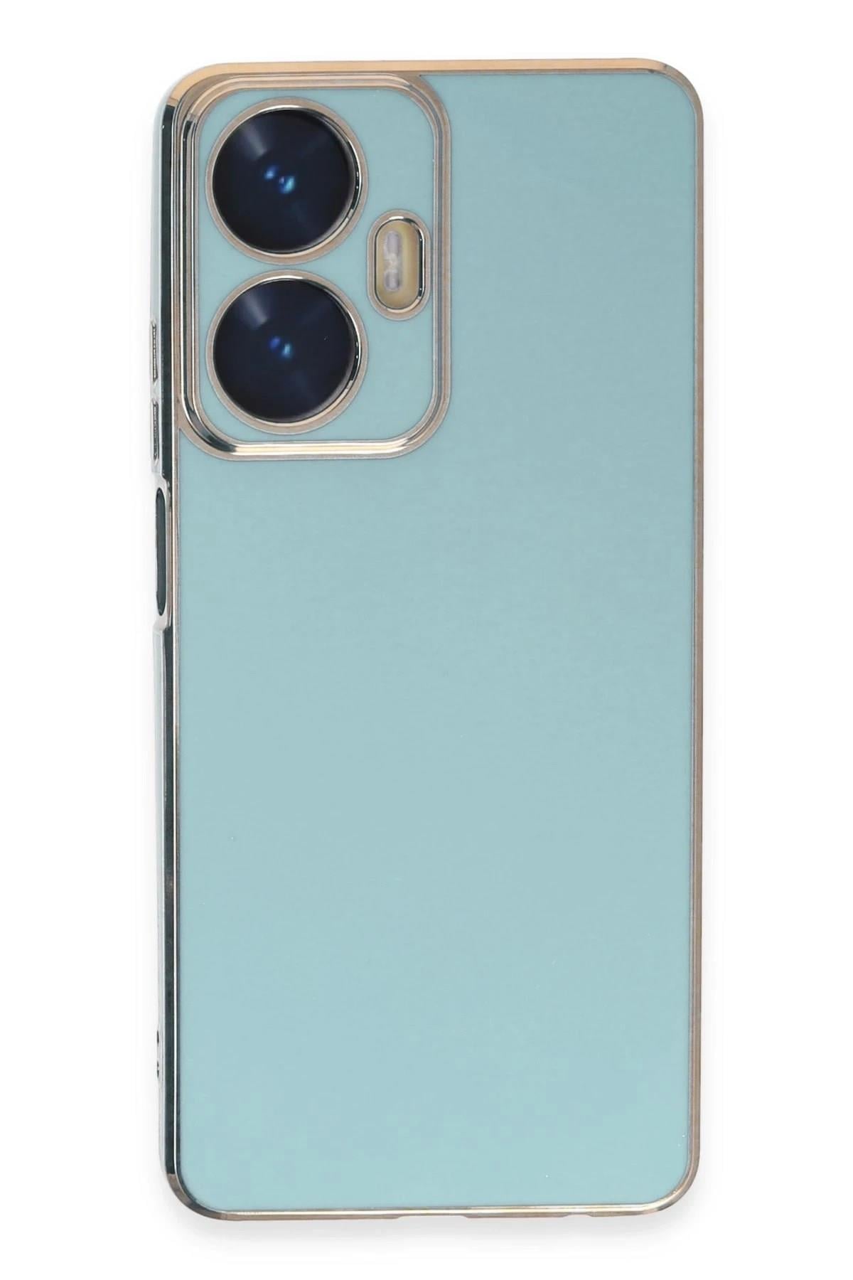 Mey İthalat®  Realme C55 Kılıf Volet Silikon - Açık Yeşil