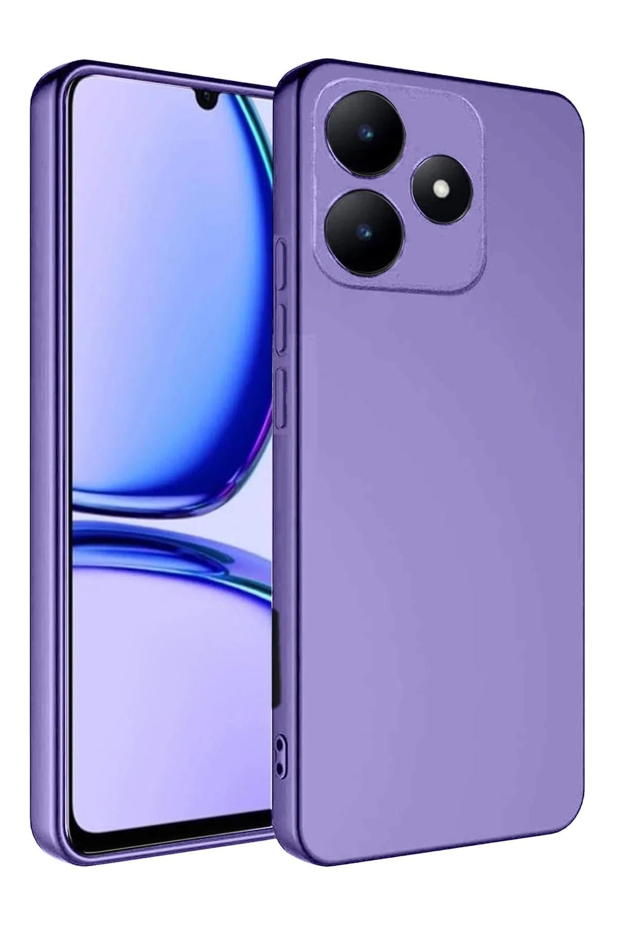Mey İthalat®  Realme C61 Kılıf First Silikon - Lila