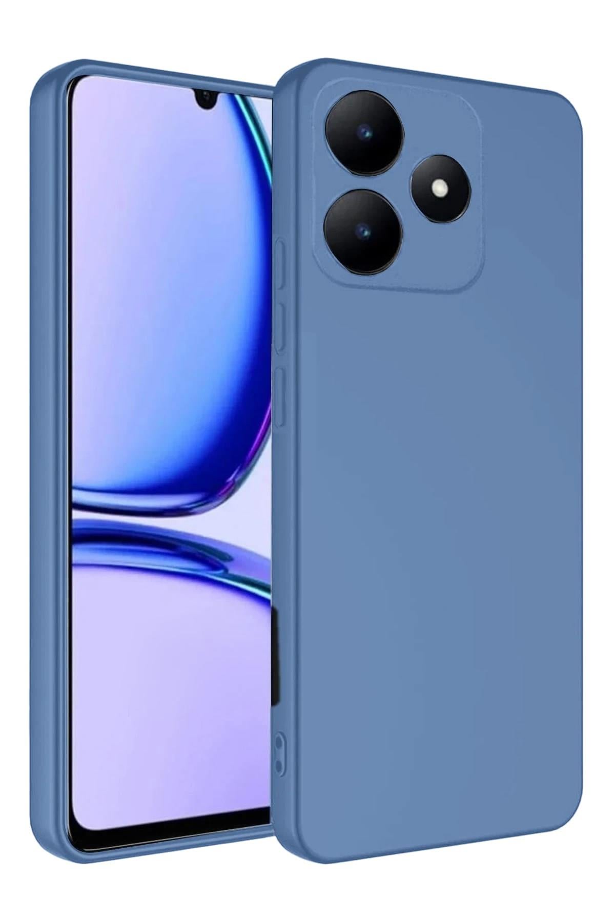 Mey İthalat®  Realme C61 Kılıf First Silikon - Mavi