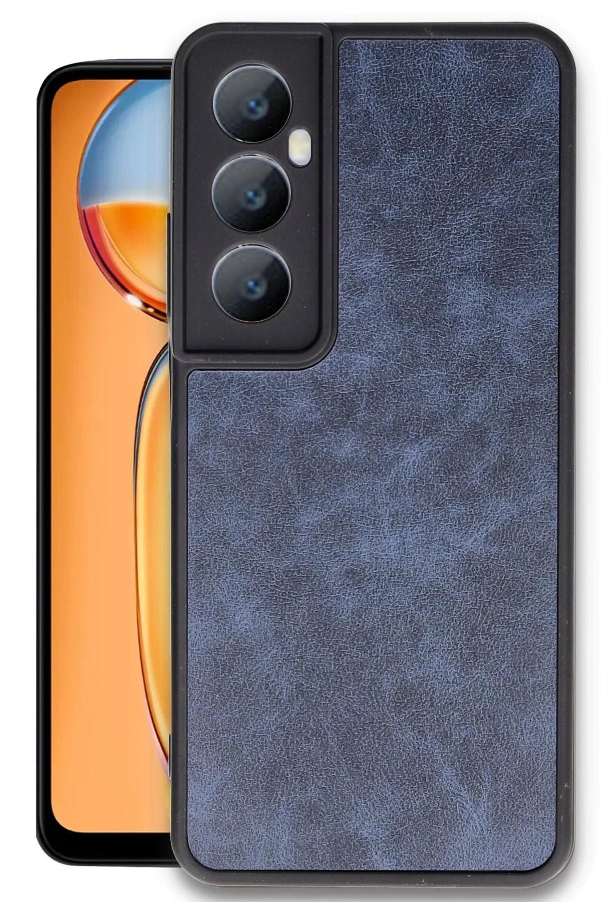 Mey İthalat®  Realme C65 Kılıf Aras Deri Kapak - Lacivert