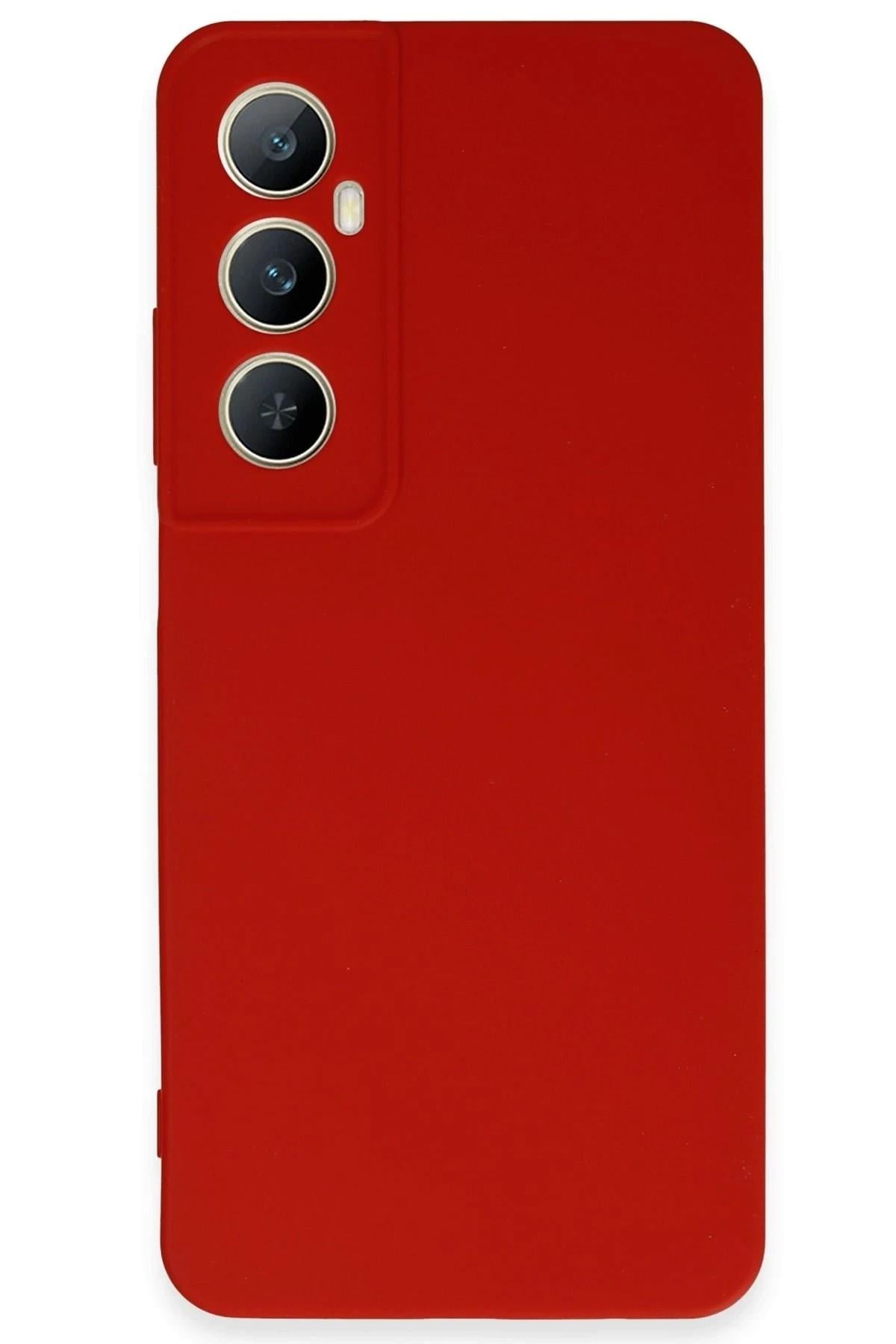 Mey İthalat®  Realme C65 Kılıf First Silikon - Kırmızı