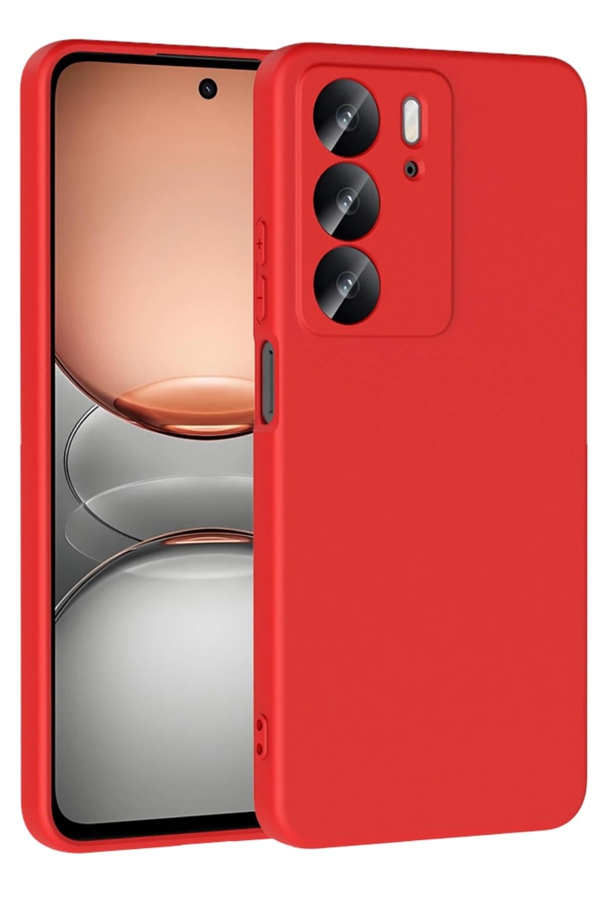 Mey İthalat®  Realme C75 4G First Silikon - Kırmızı