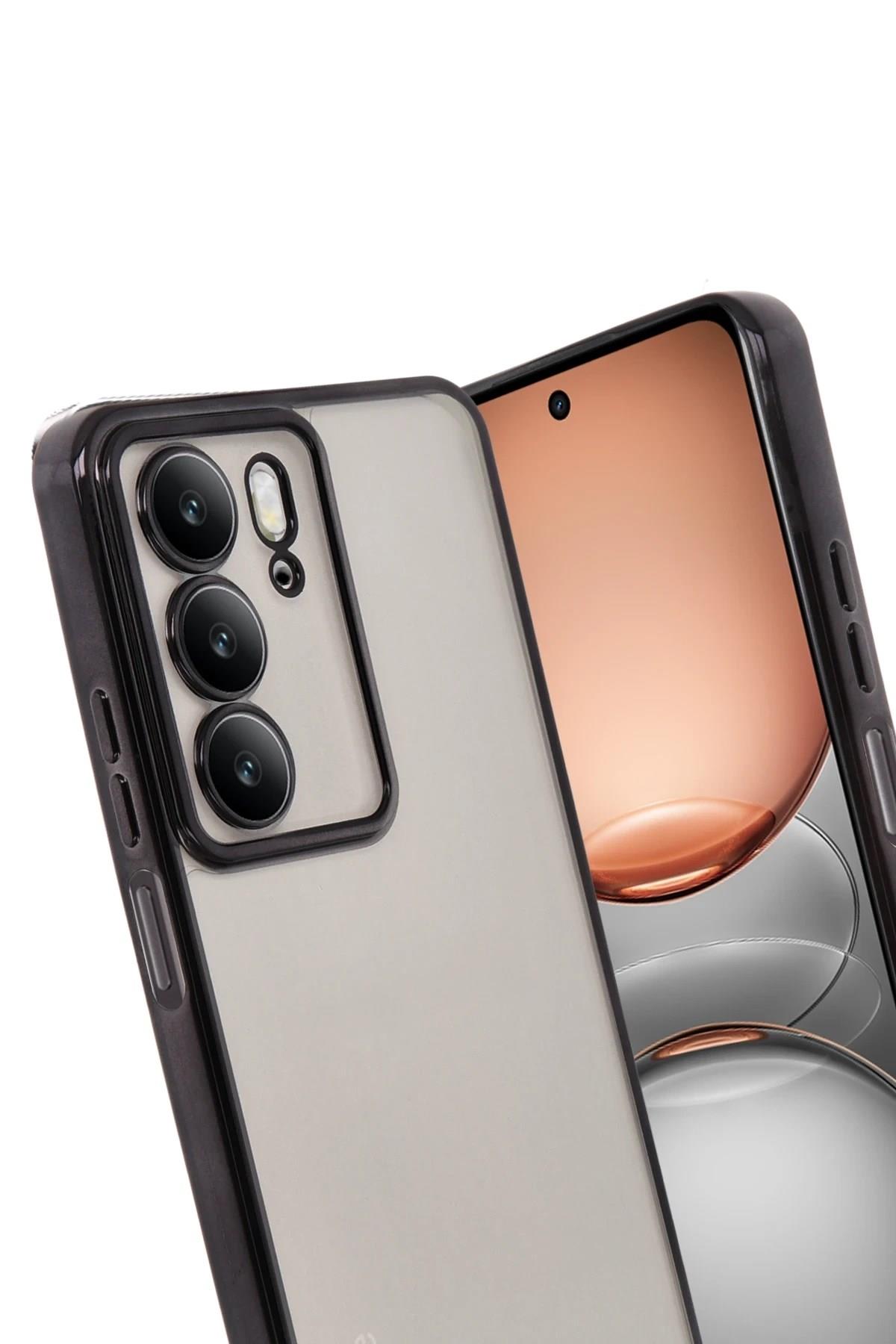 Mey İthalat®  Realme C75 4G Kılıf  Lensli Silikon - Siyah