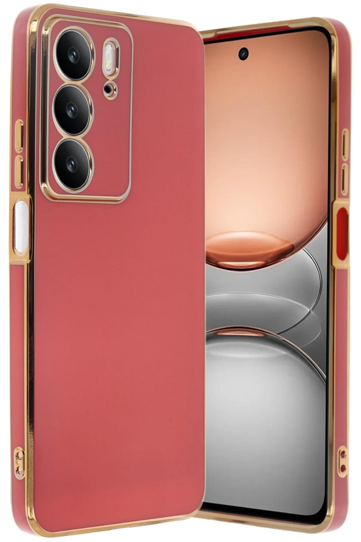 Mey İthalat®  Realme C75 4G Kılıf Volet Silikon - Kırmızı