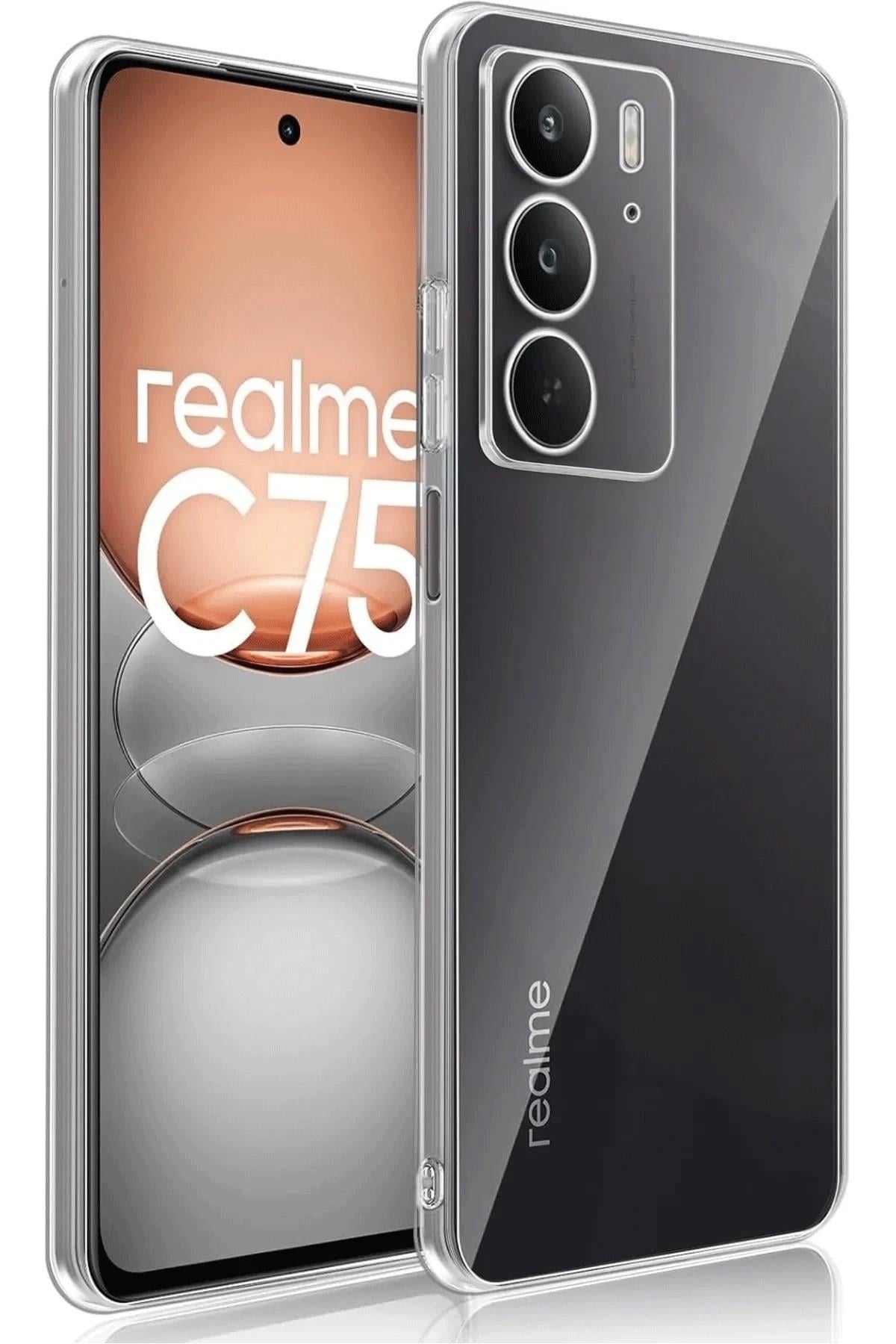 Mey İthalat®  Realme C75 Kılıf Lüx Şeffaf Silikon