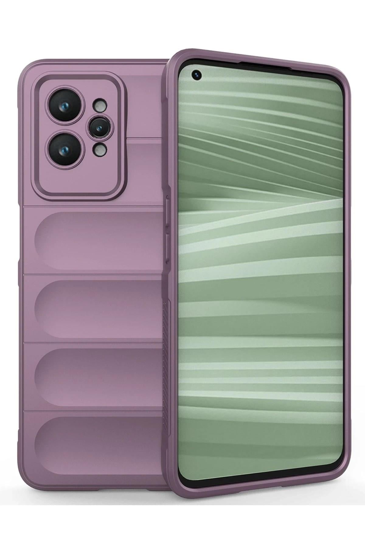 Mey İthalat®  Realme GT2 Pro 5G Kılıf Optimum Silikon - Mor