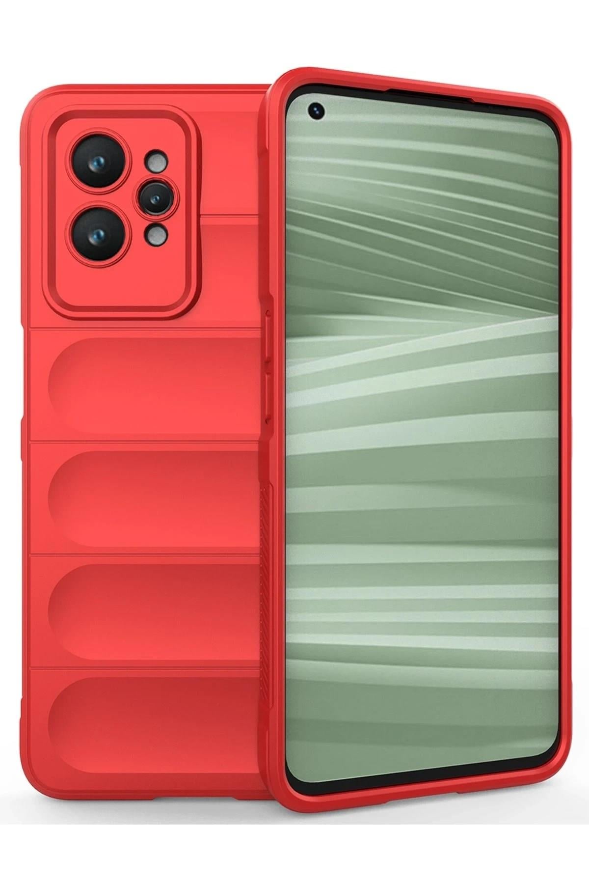 Mey İthalat®  Realme GT2 Pro 5G Kılıf Optimum Silikon - Kırmızı