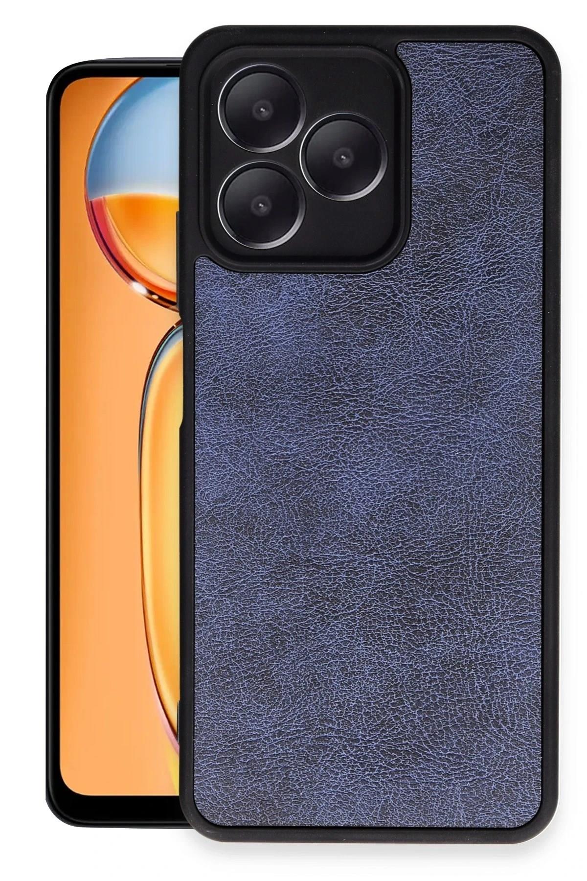 Mey İthalat®  Realme Note 50 4G Kılıf Aras Deri Kapak - Lacivert