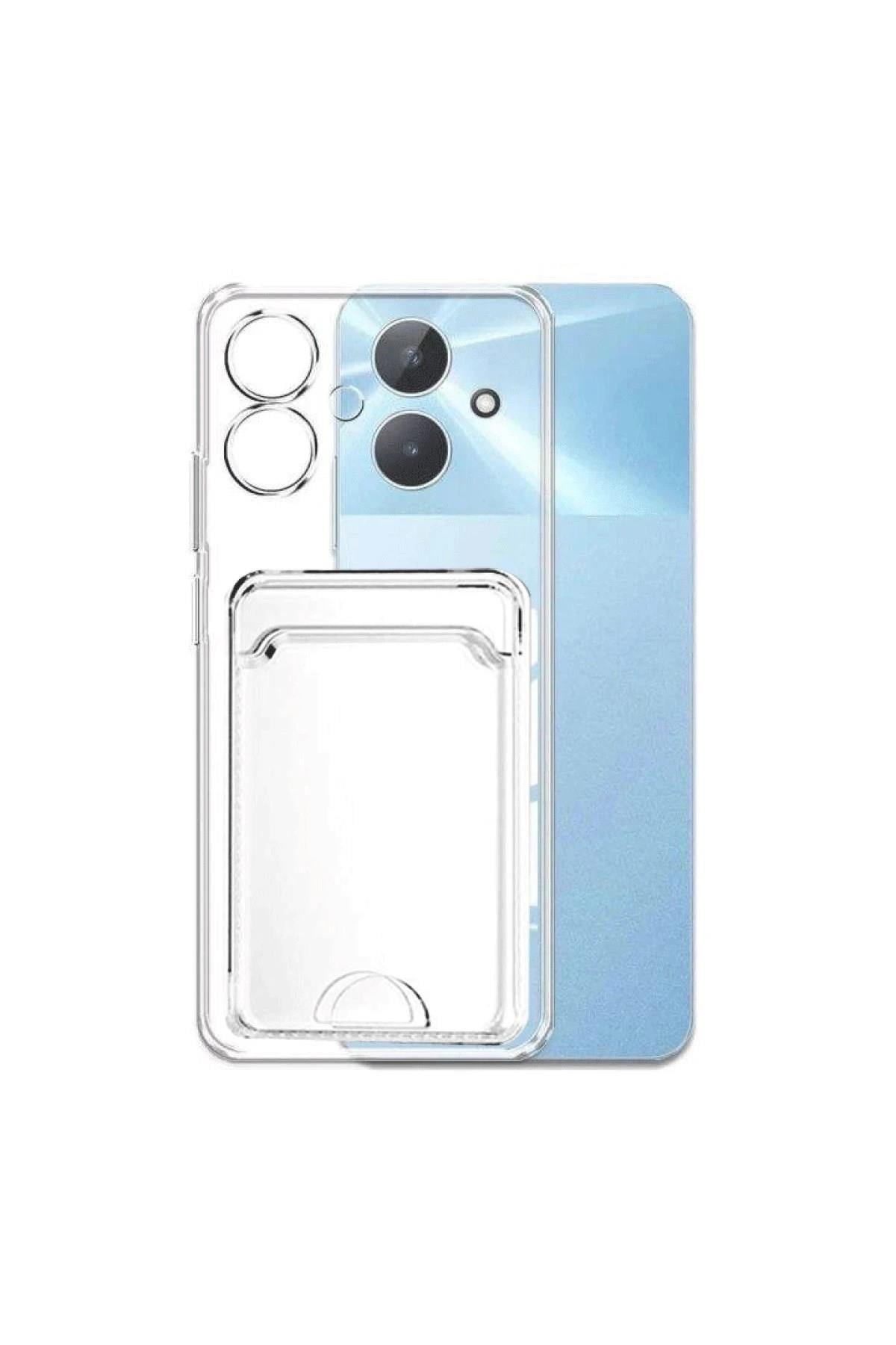 Mey İthalat®  Realme Note 60 Kılıf Kart Şeffaf Silikon - Şeffaf
