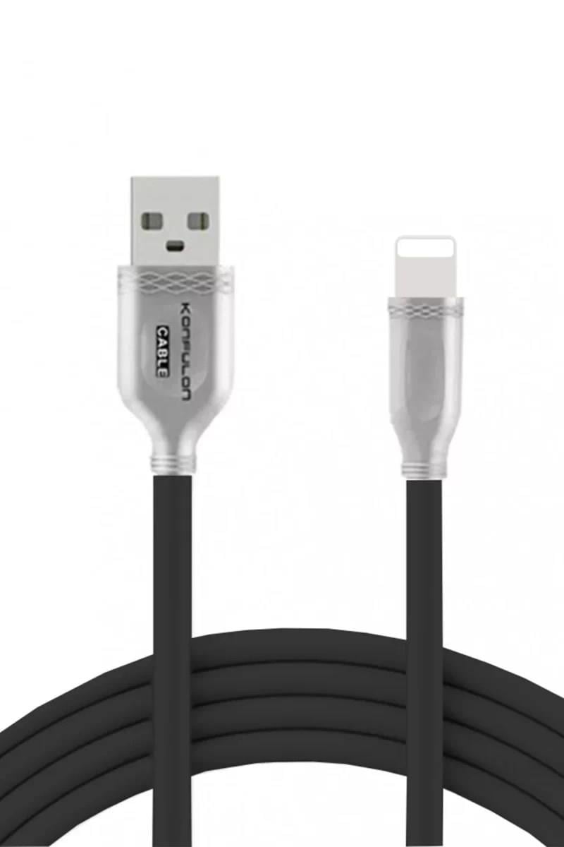 Mey İthalat®  S48 Lightning Kablo iphone Uyumlu 1M 3A - Siyah
