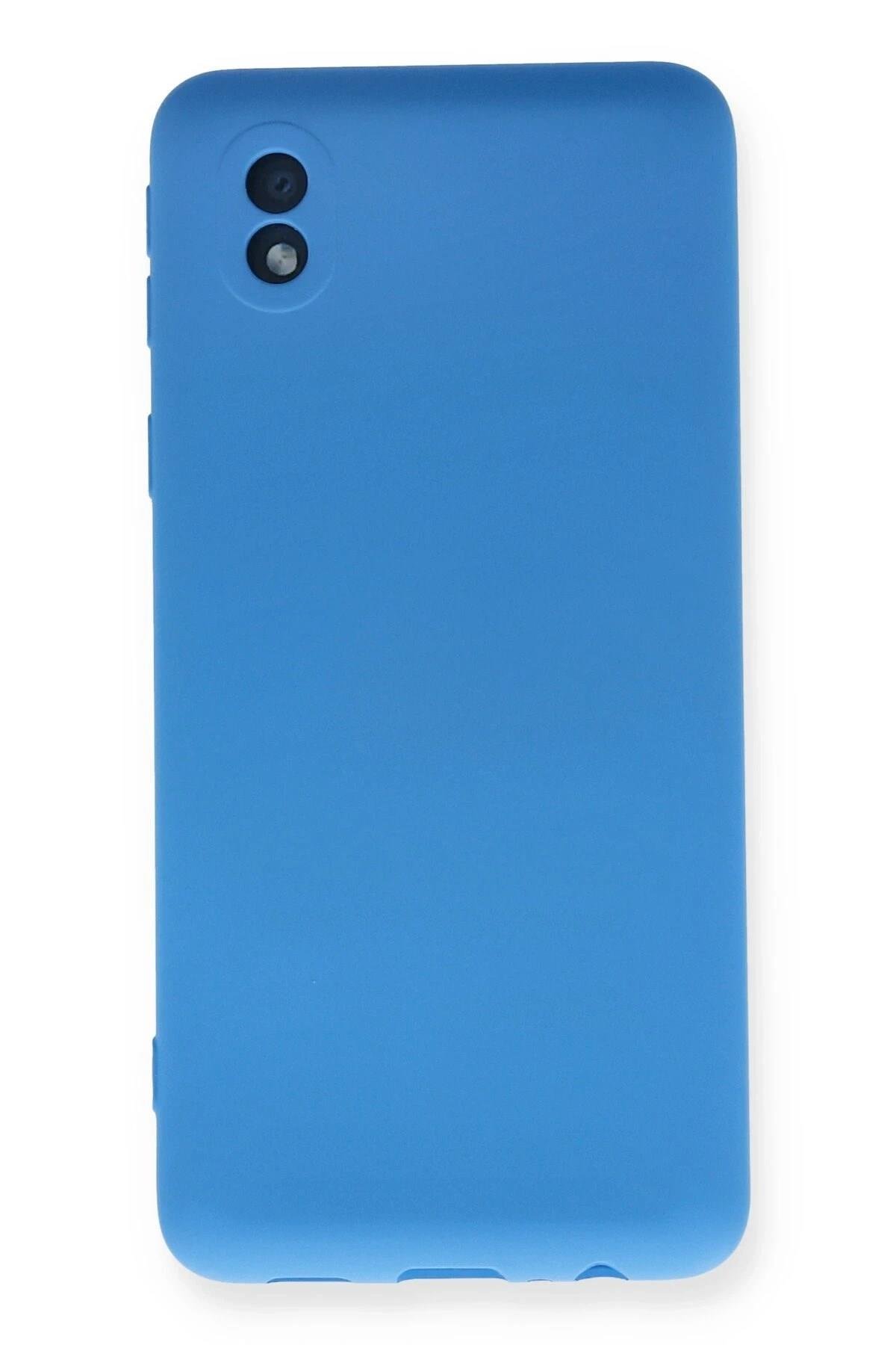 Mey İthalat®  Samsung Galaxy A01 Core Kılıf Nano içi Kadife Silikon - Mavi