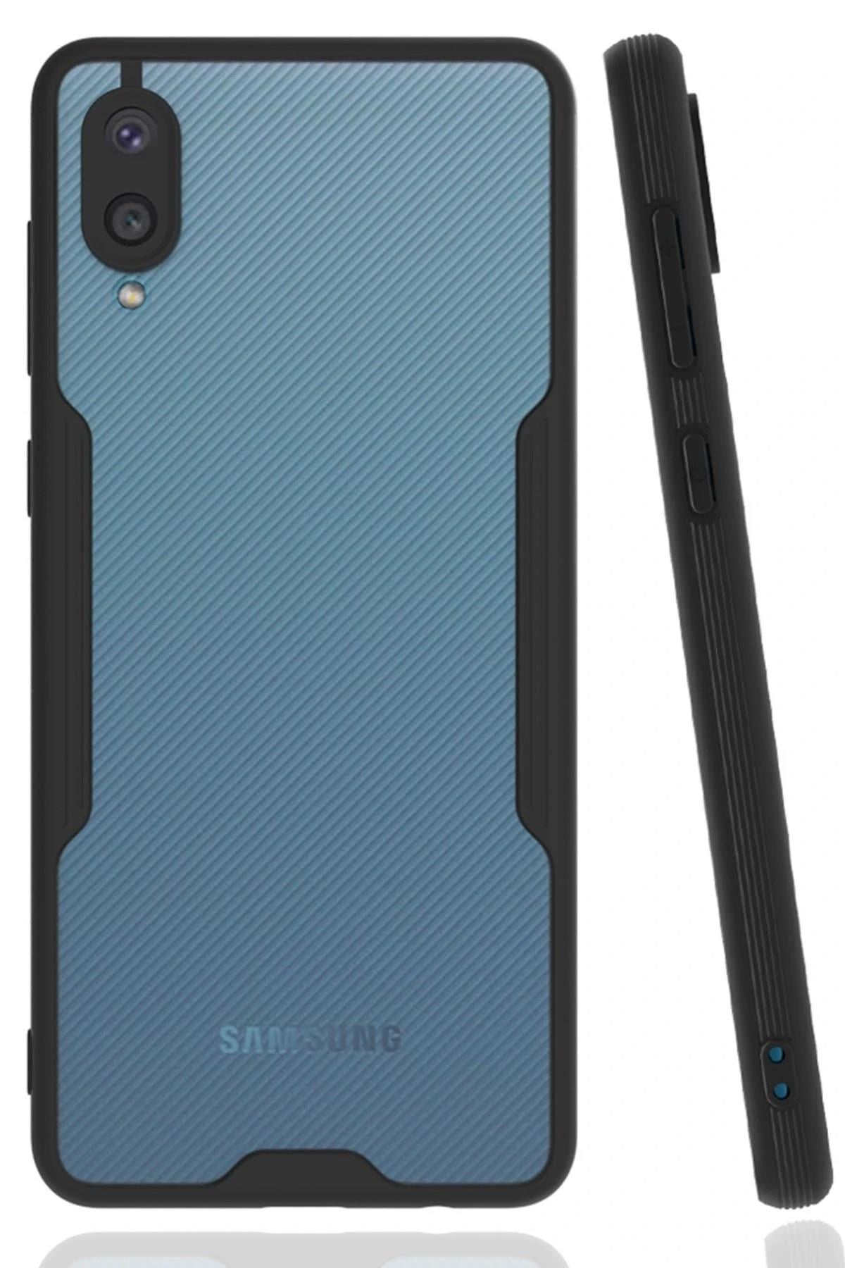 Mey İthalat®  Samsung Galaxy A02 Kılıf Platin Silikon - Siyah