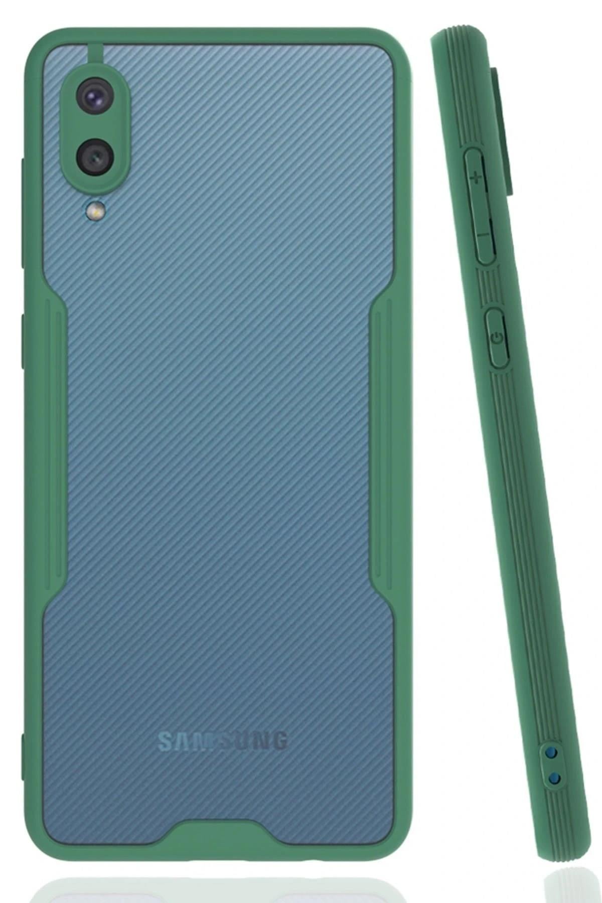 Mey İthalat®  Samsung Galaxy A02 Kılıf Platin Silikon - Yeşil