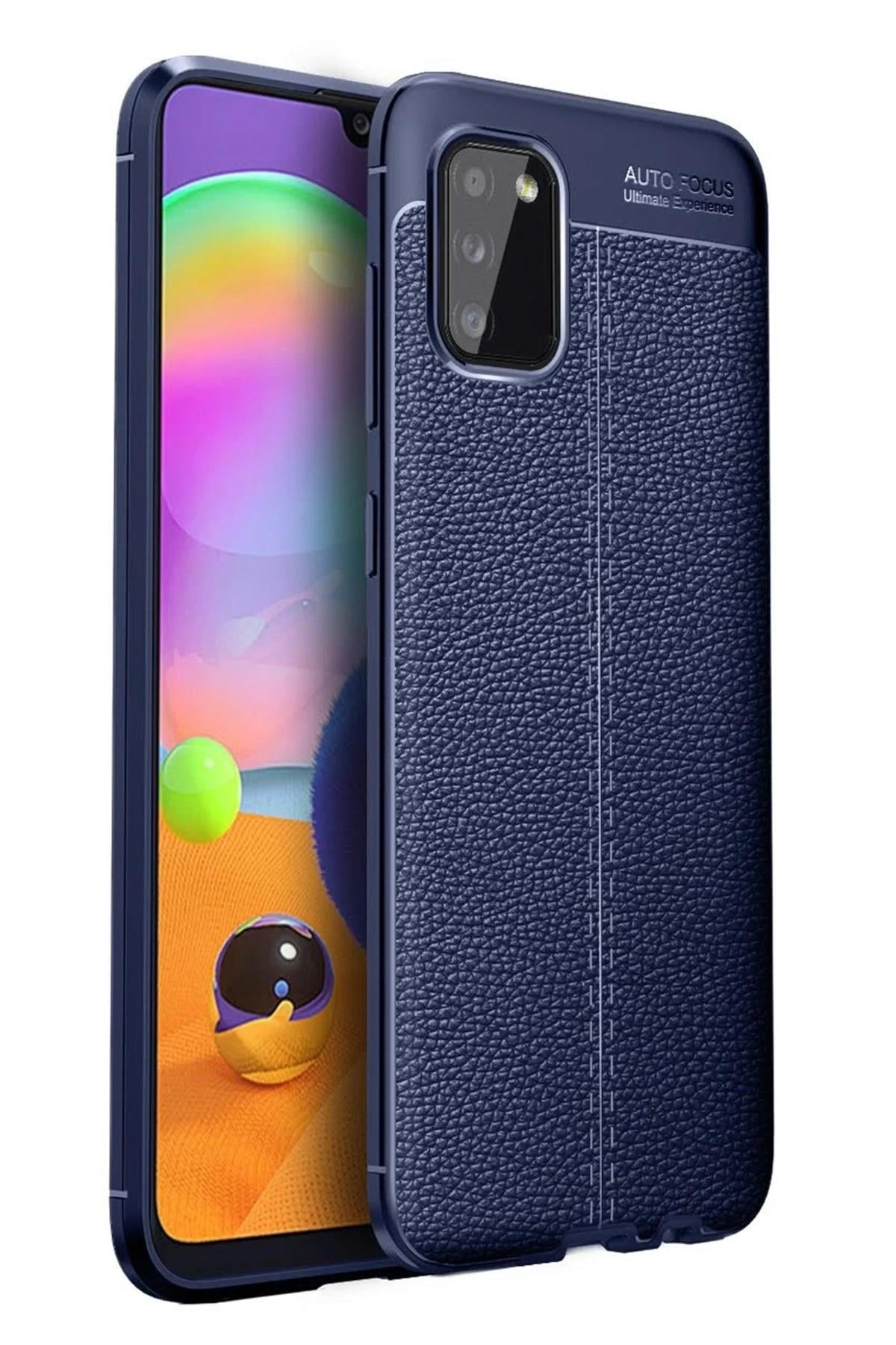 Mey İthalat®  Samsung Galaxy A02S Kılıf Auto Focus Kapak - Lacivert