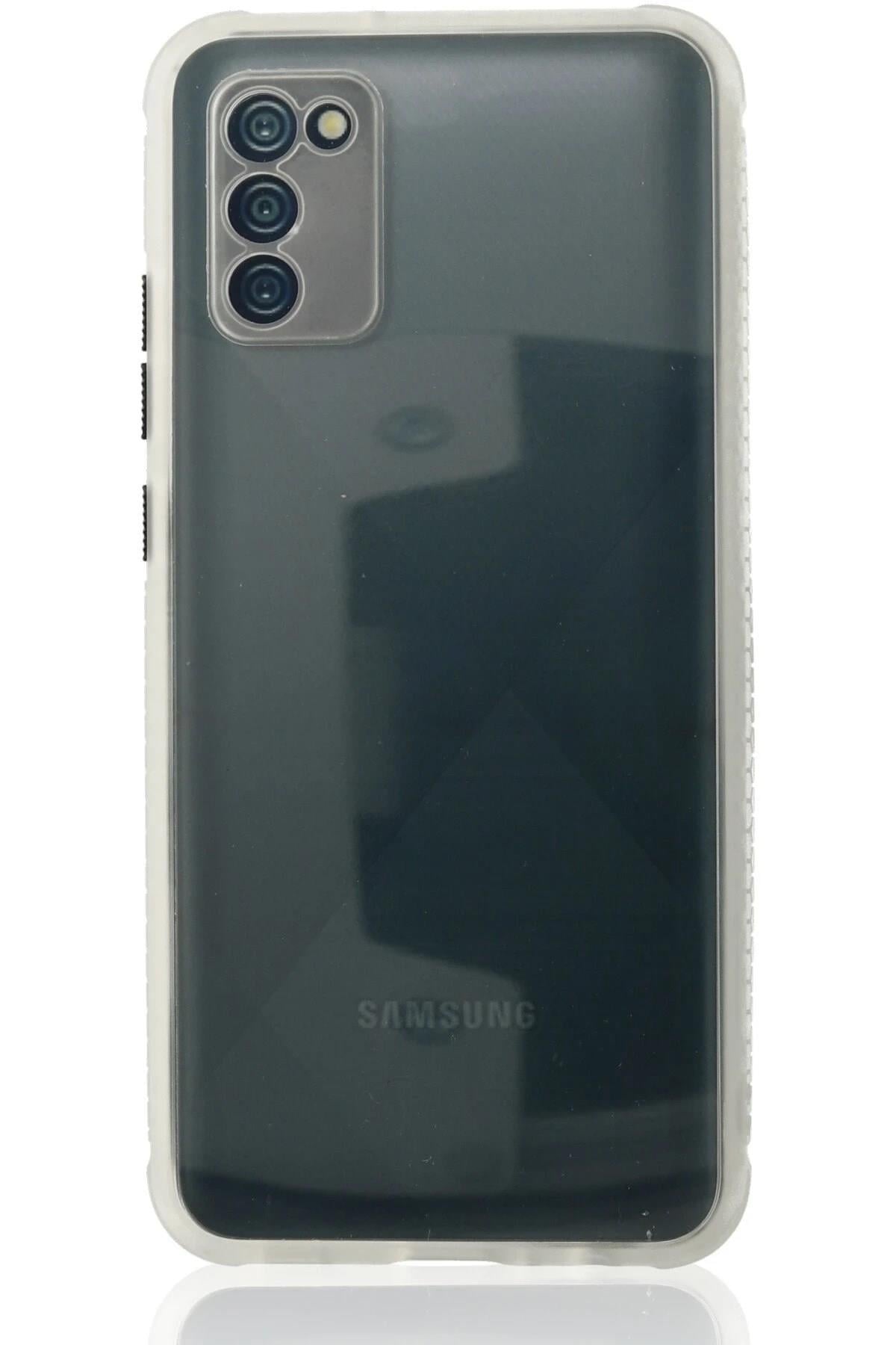 Mey İthalat®  Samsung Galaxy A02S Kılıf Miami Şeffaf Silikon - Şeffaf