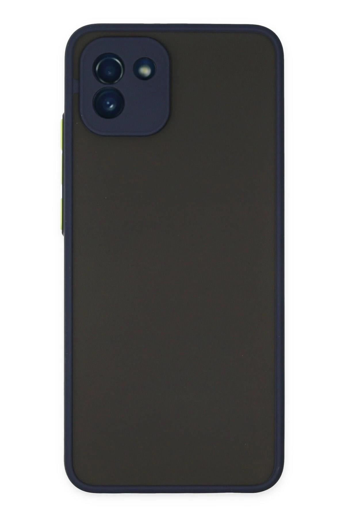 Mey İthalat®  Samsung Galaxy A03 Kılıf Montreal Silikon Kapak - Lacivert