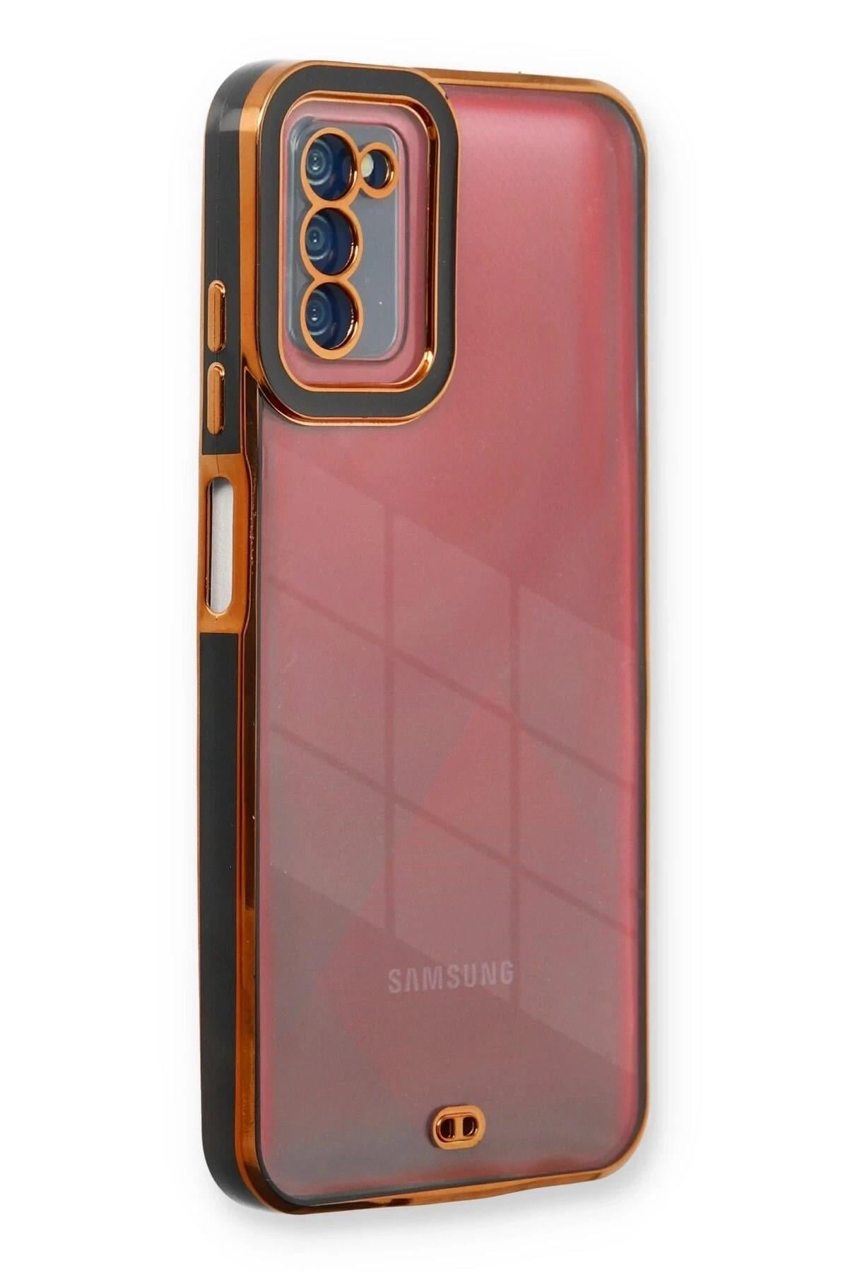 Mey İthalat®  Samsung Galaxy A03S Kılıf Liva Lens Silikon - Siyah