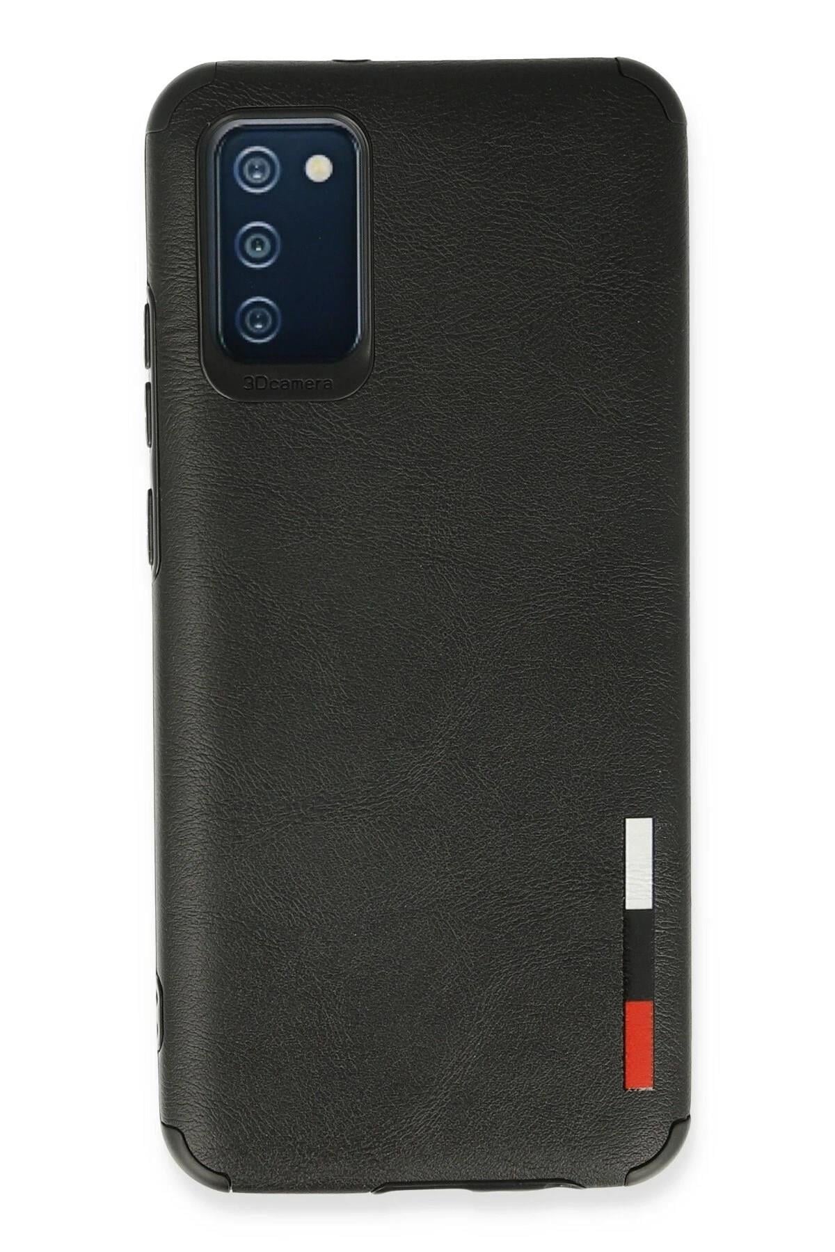 Mey İthalat®  Samsung Galaxy A03S Kılıf Loop Deri Silikon - Siyah
