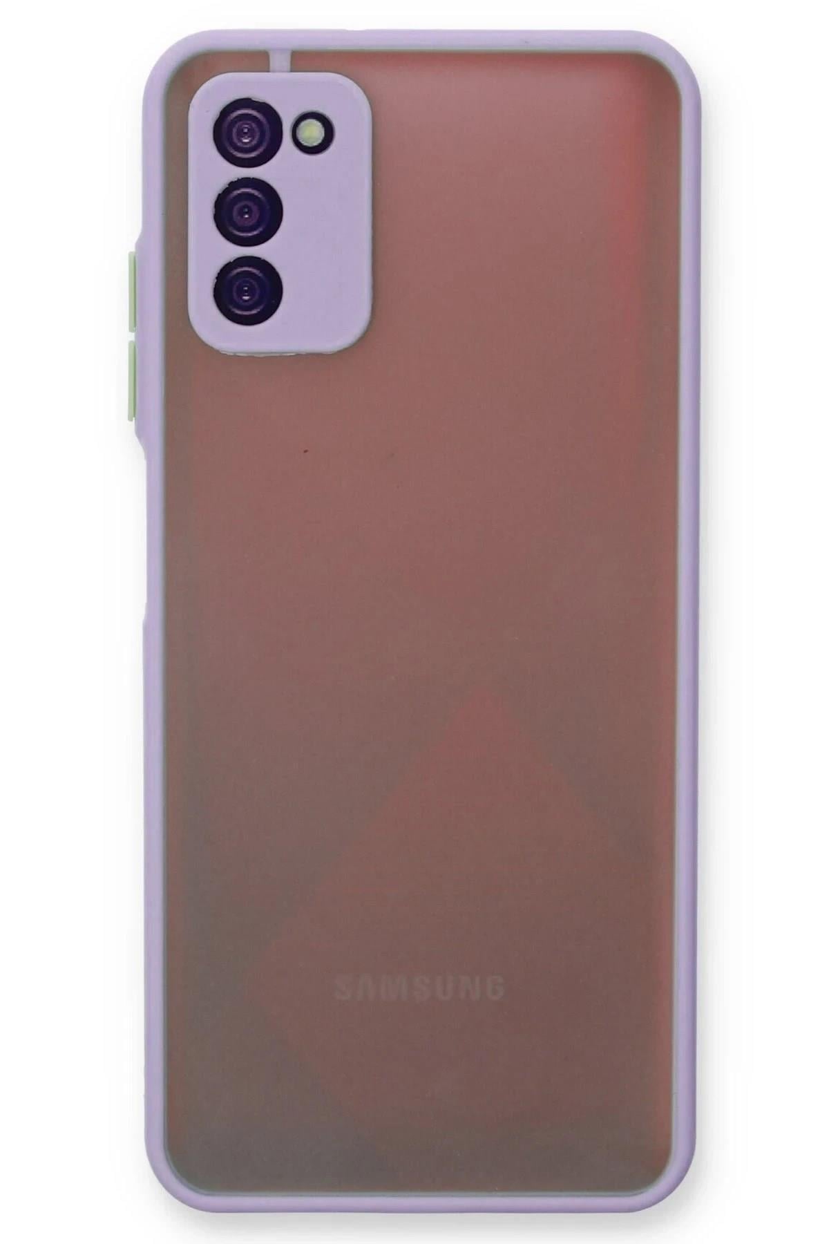 Mey İthalat®  Samsung Galaxy A03S Kılıf Montreal Silikon Kapak - Mor