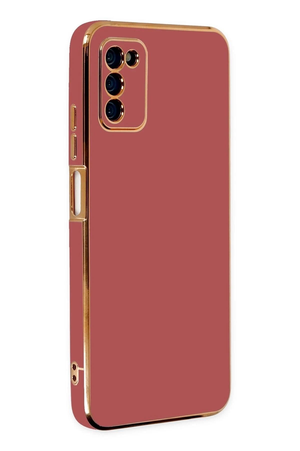 Mey İthalat®  Samsung Galaxy A03S Kılıf Volet Silikon - Kırmızı