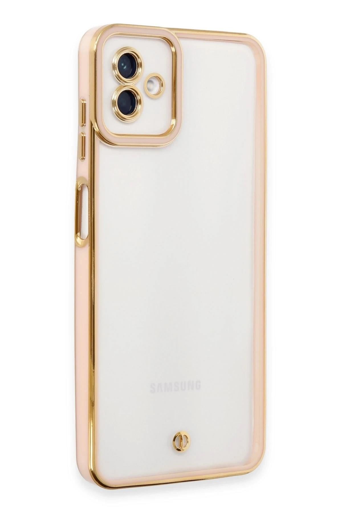 Mey İthalat®  Samsung Galaxy A04 Kılıf Liva Lens Silikon - Rose