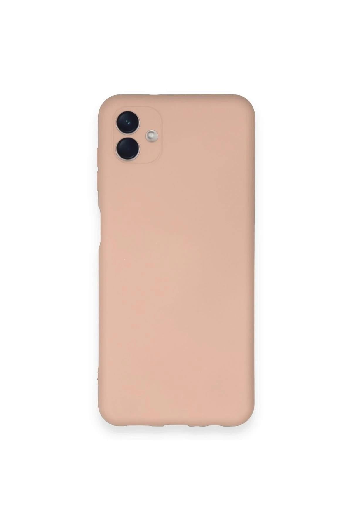 Mey İthalat®  Samsung Galaxy A04 Kılıf Nano içi Kadife Silikon - Pudra