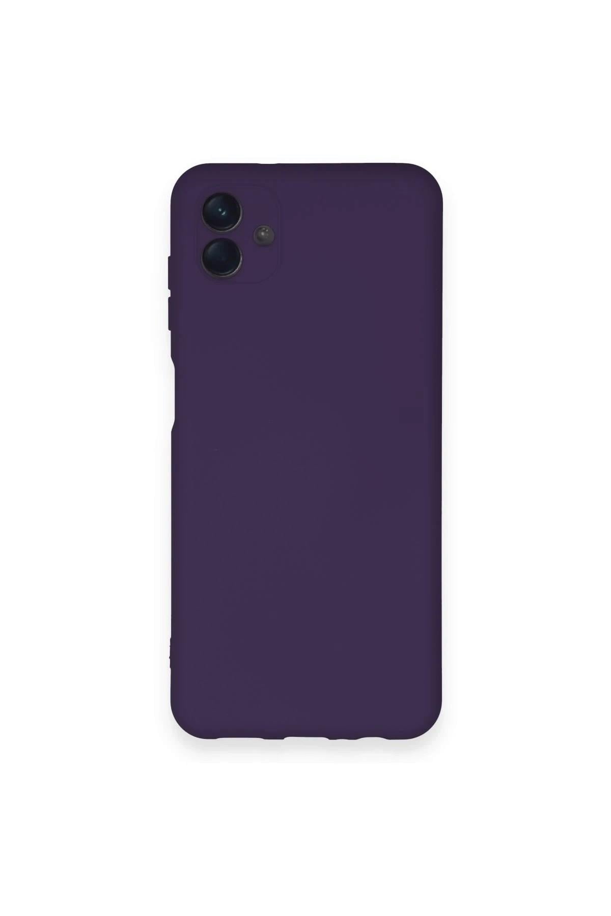 Mey İthalat®  Samsung Galaxy A04 Kılıf Nano içi Kadife Silikon - Mor