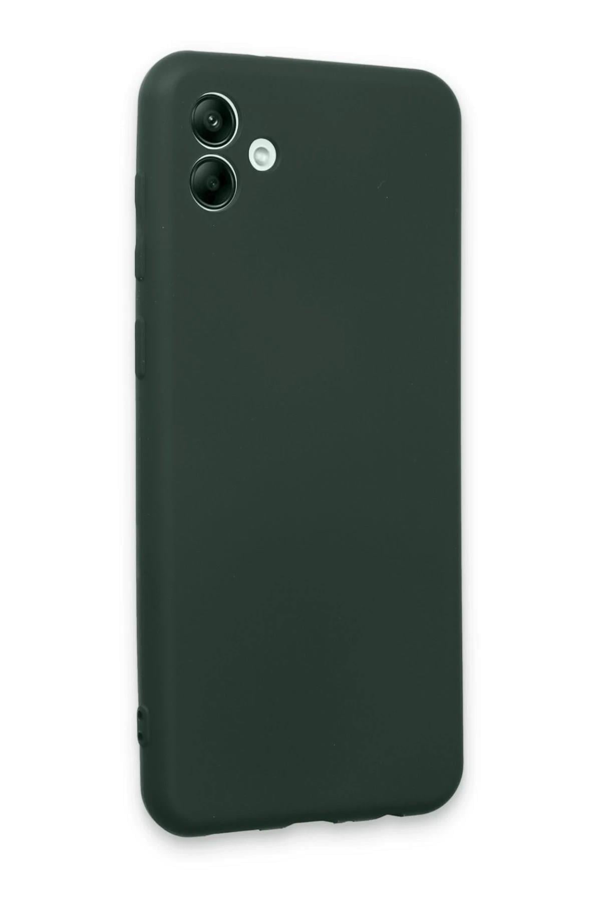 Mey İthalat®  Samsung Galaxy A04E Kılıf First Silikon - Koyu Yeşil
