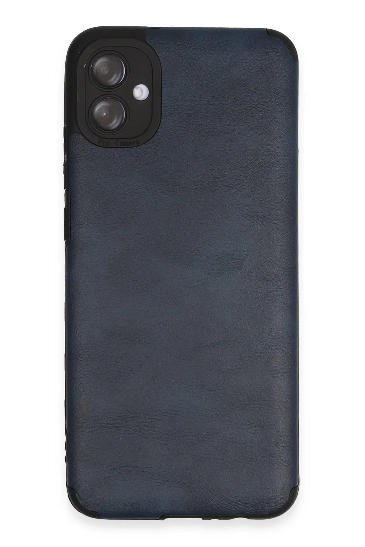 Mey İthalat®  Samsung Galaxy A04E Kılıf Loop Deri Silikon - Lacivert