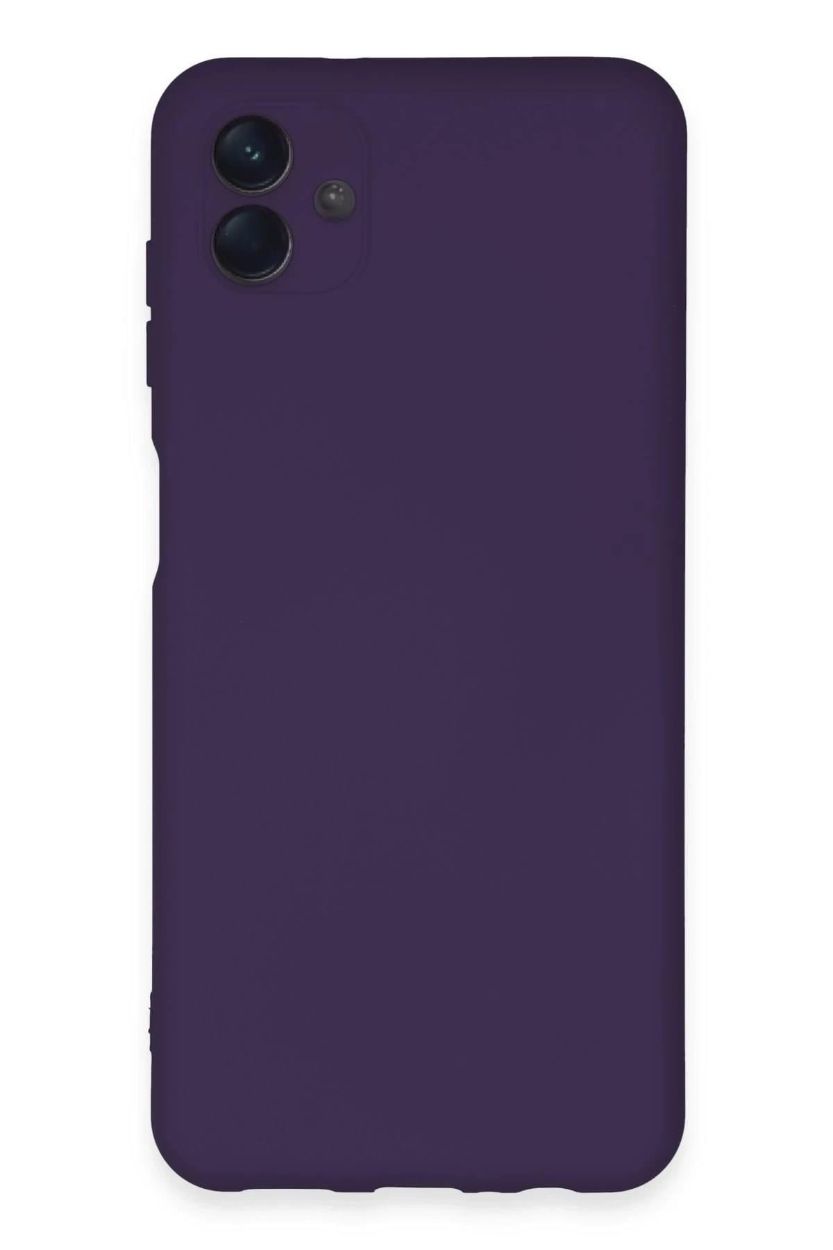 Mey İthalat®  Samsung Galaxy A04E Kılıf Nano içi Kadife Silikon - Mor