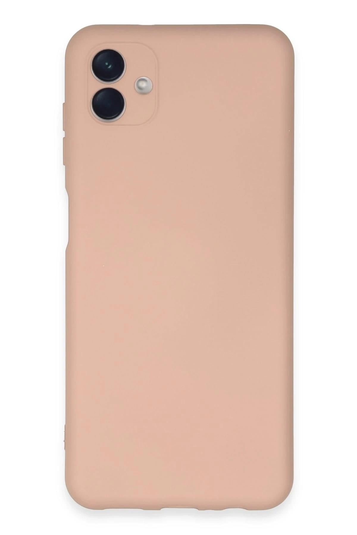 Mey İthalat®  Samsung Galaxy A04E Kılıf Nano içi Kadife Silikon - Pudra