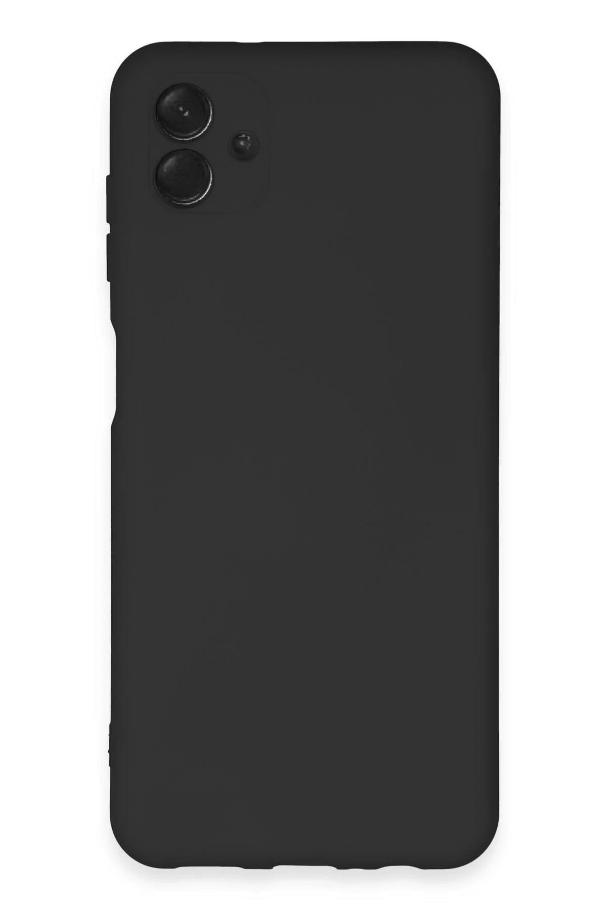 Mey İthalat®  Samsung Galaxy A04E Kılıf Nano içi Kadife Silikon - Siyah