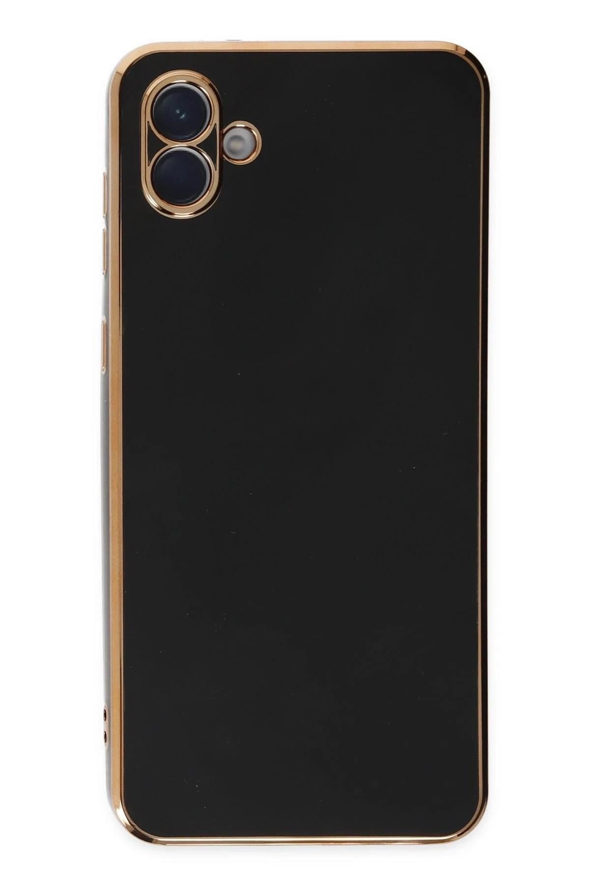 Mey İthalat®  Samsung Galaxy A04E Kılıf Volet Silikon - Siyah